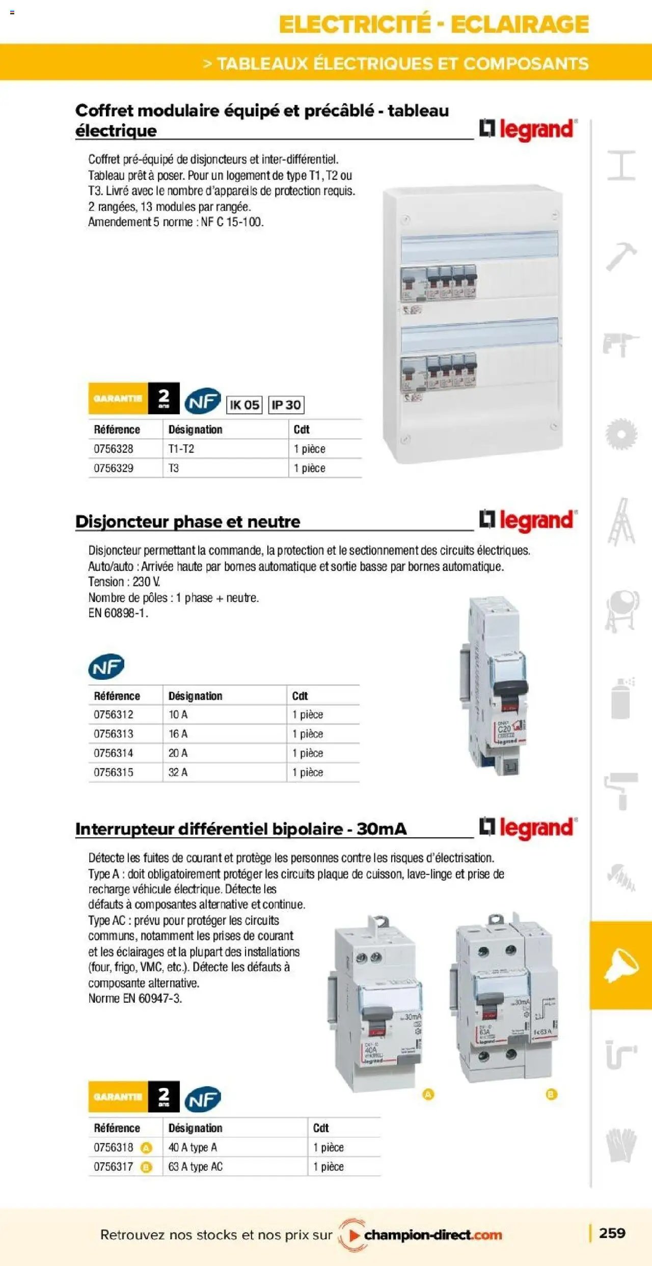 Champion Direct Catalogue Selection Batiment (2025-01-10 - 2025-12-31)