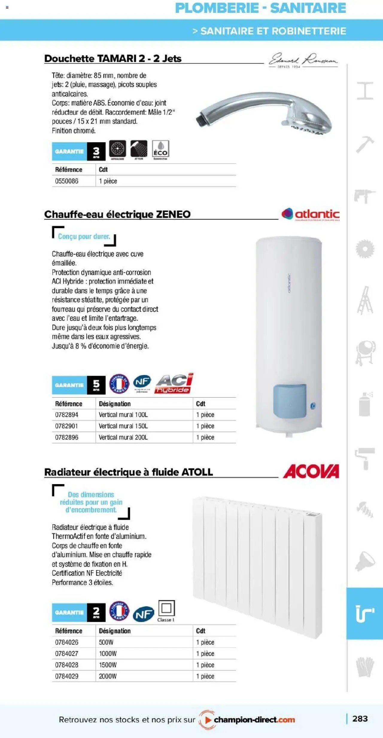 Champion Direct Catalogue Selection Batiment (2025-01-10 - 2025-12-31)