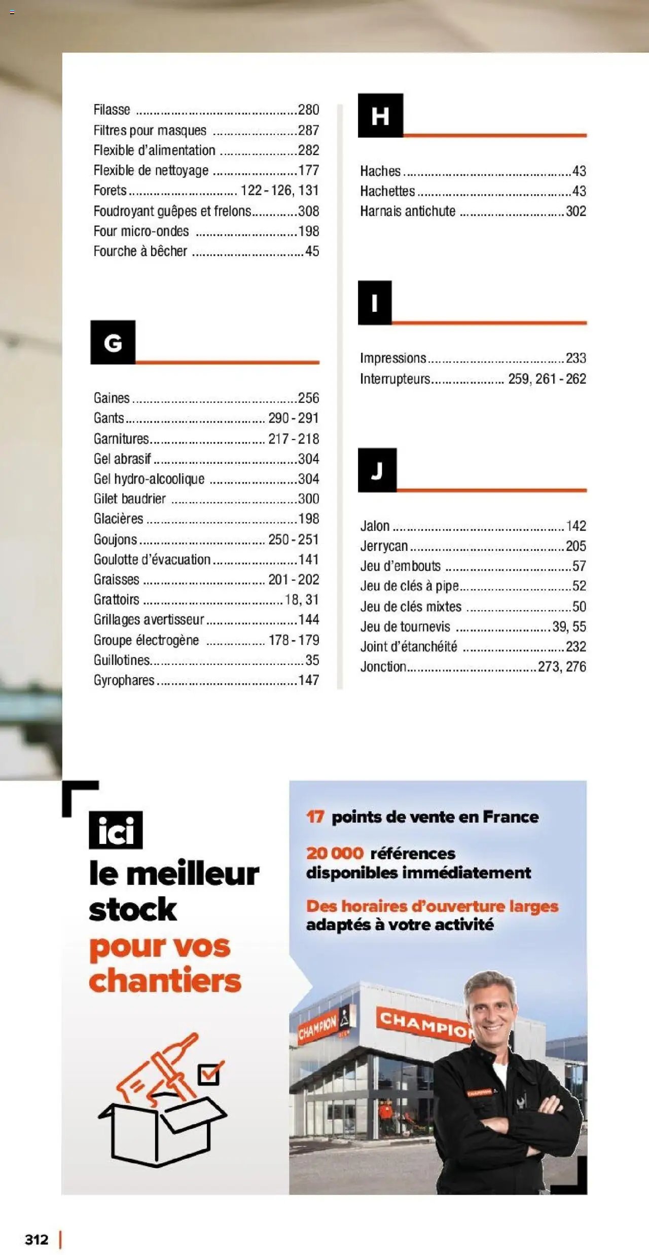Champion Direct Catalogue Selection Batiment (2025-01-10 - 2025-12-31)