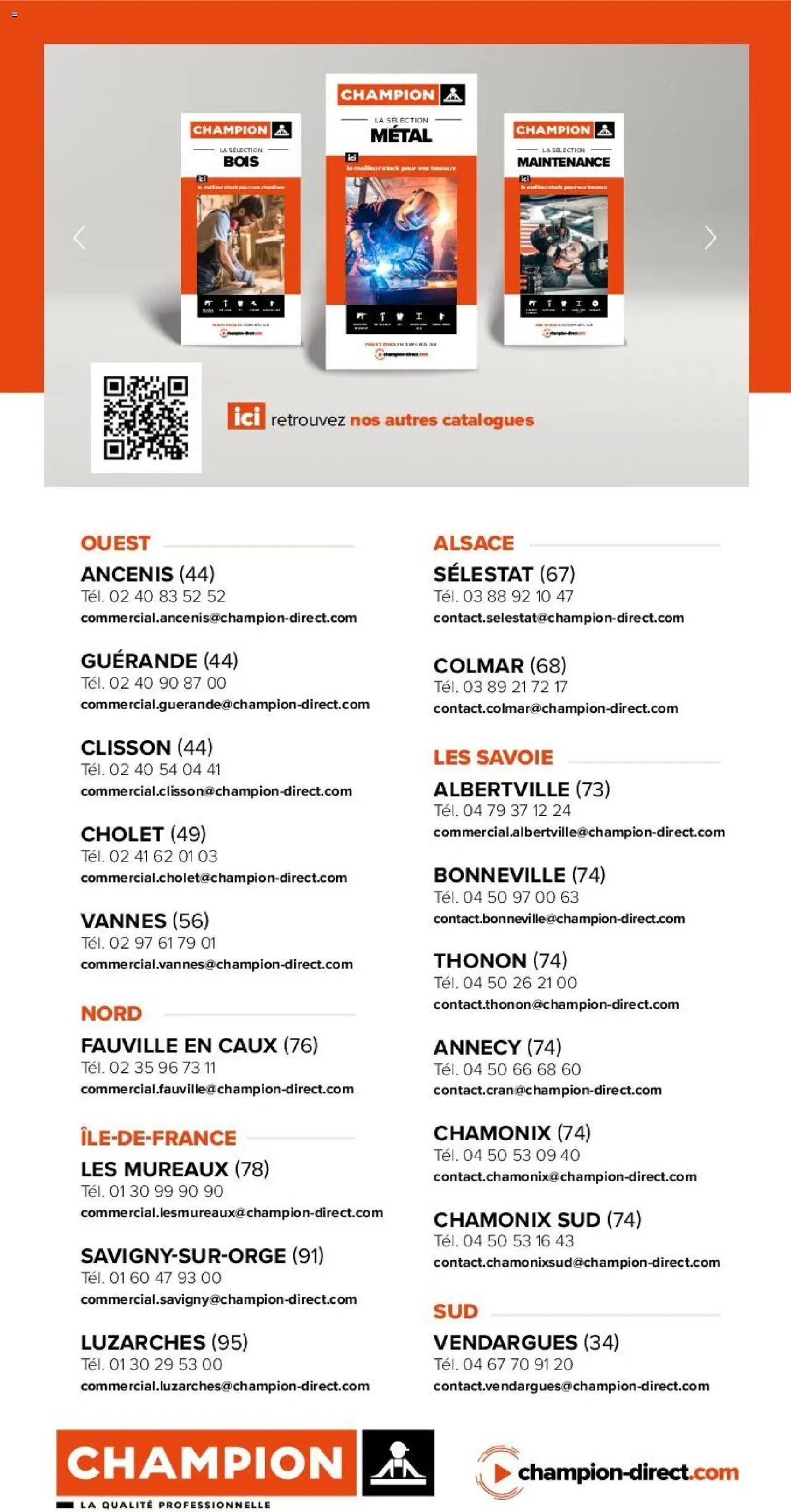 Champion Direct Catalogue Selection Batiment (2025-01-10 - 2025-12-31)