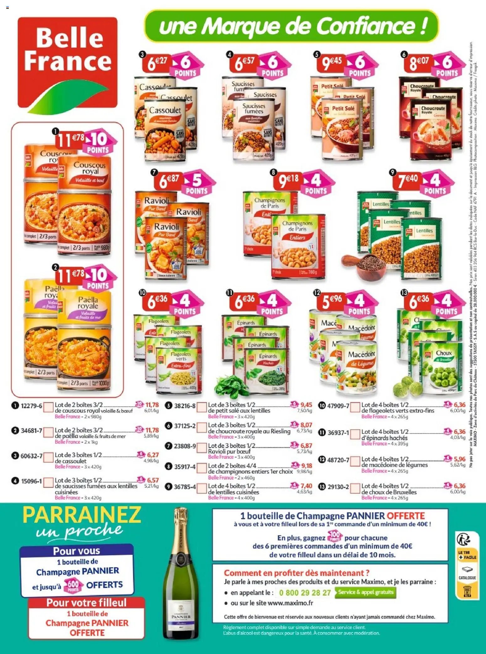 Maximo catalogue epicerie