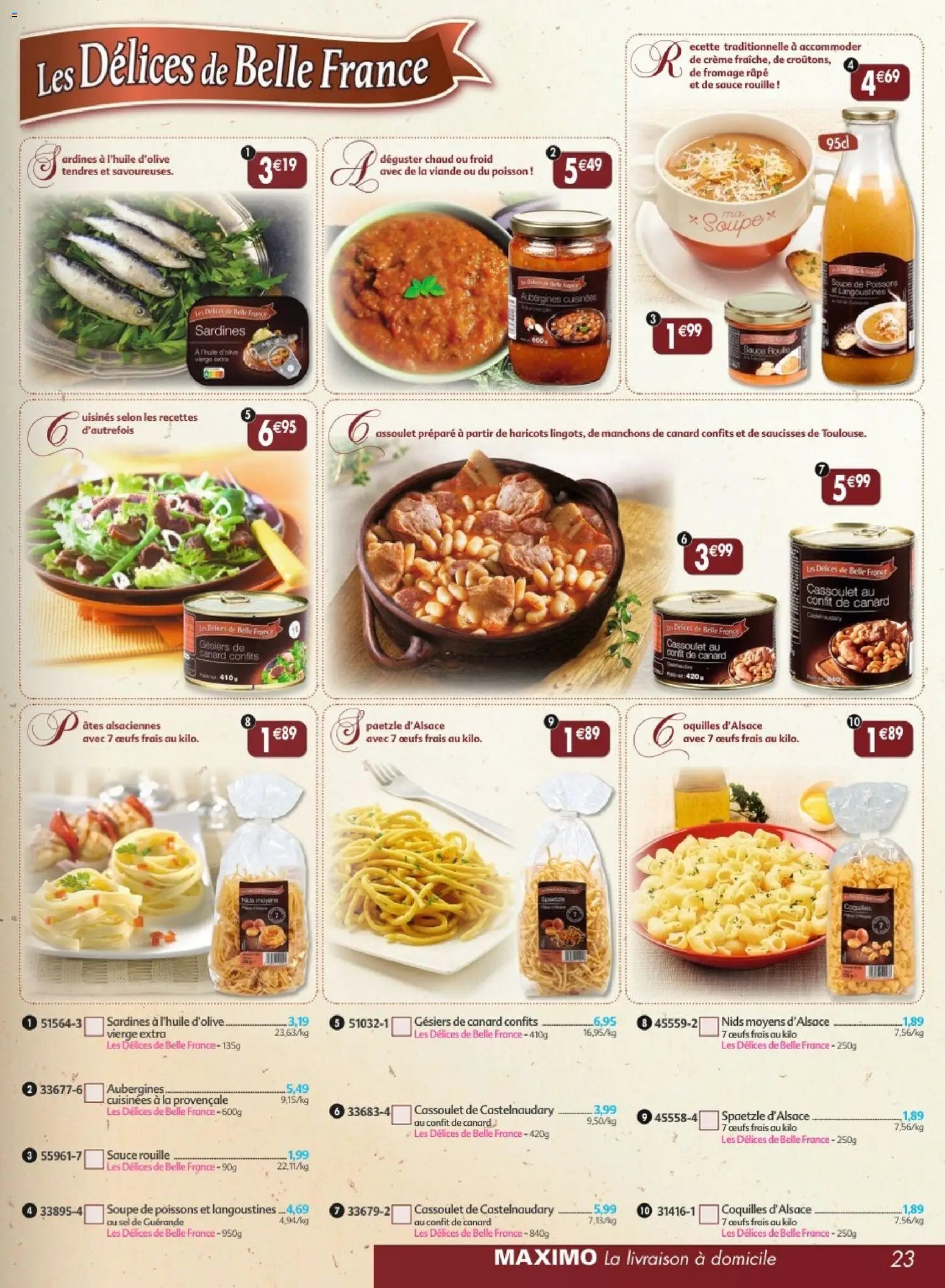 Maximo catalogue epicerie
