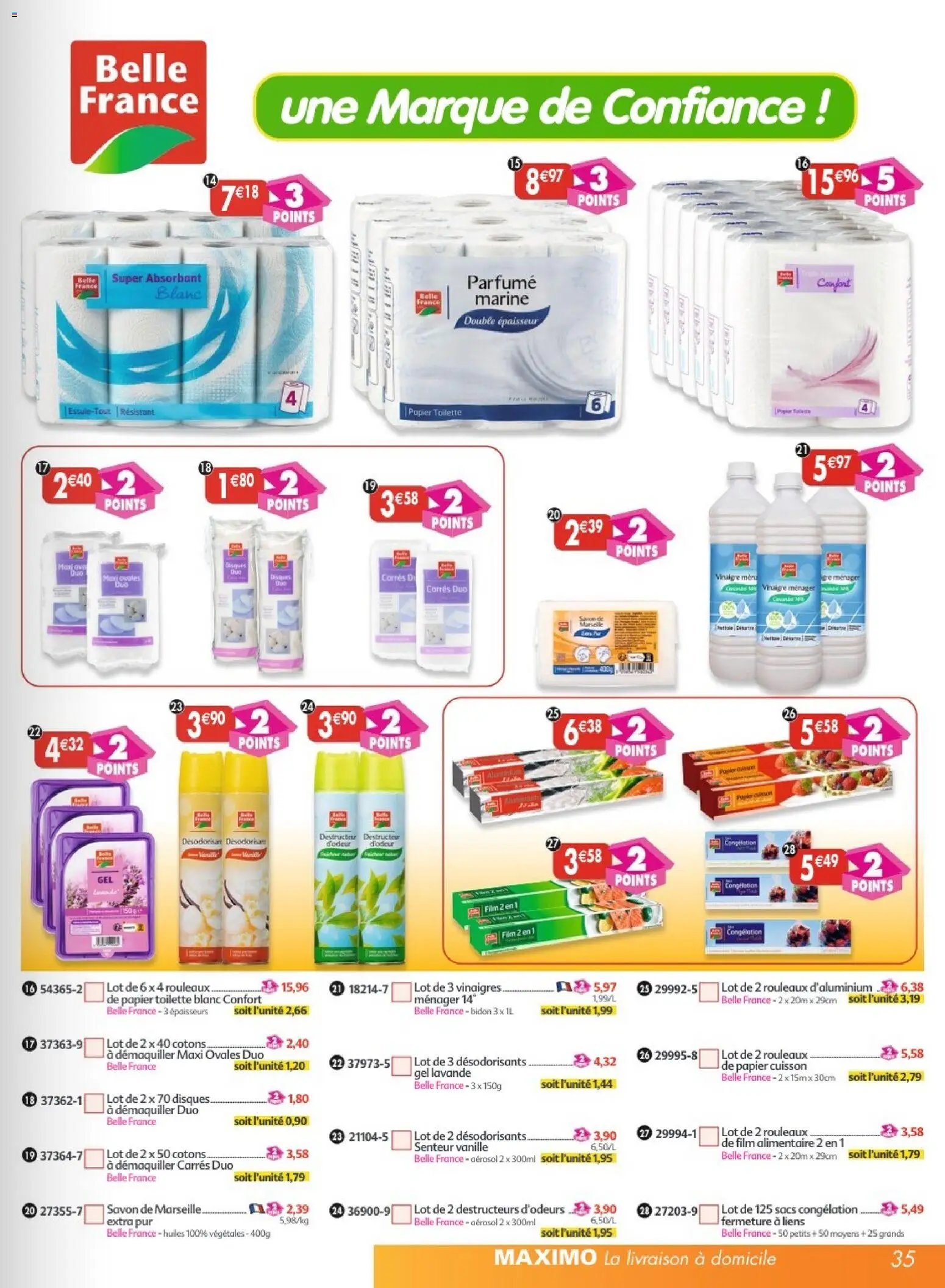 Maximo catalogue epicerie
