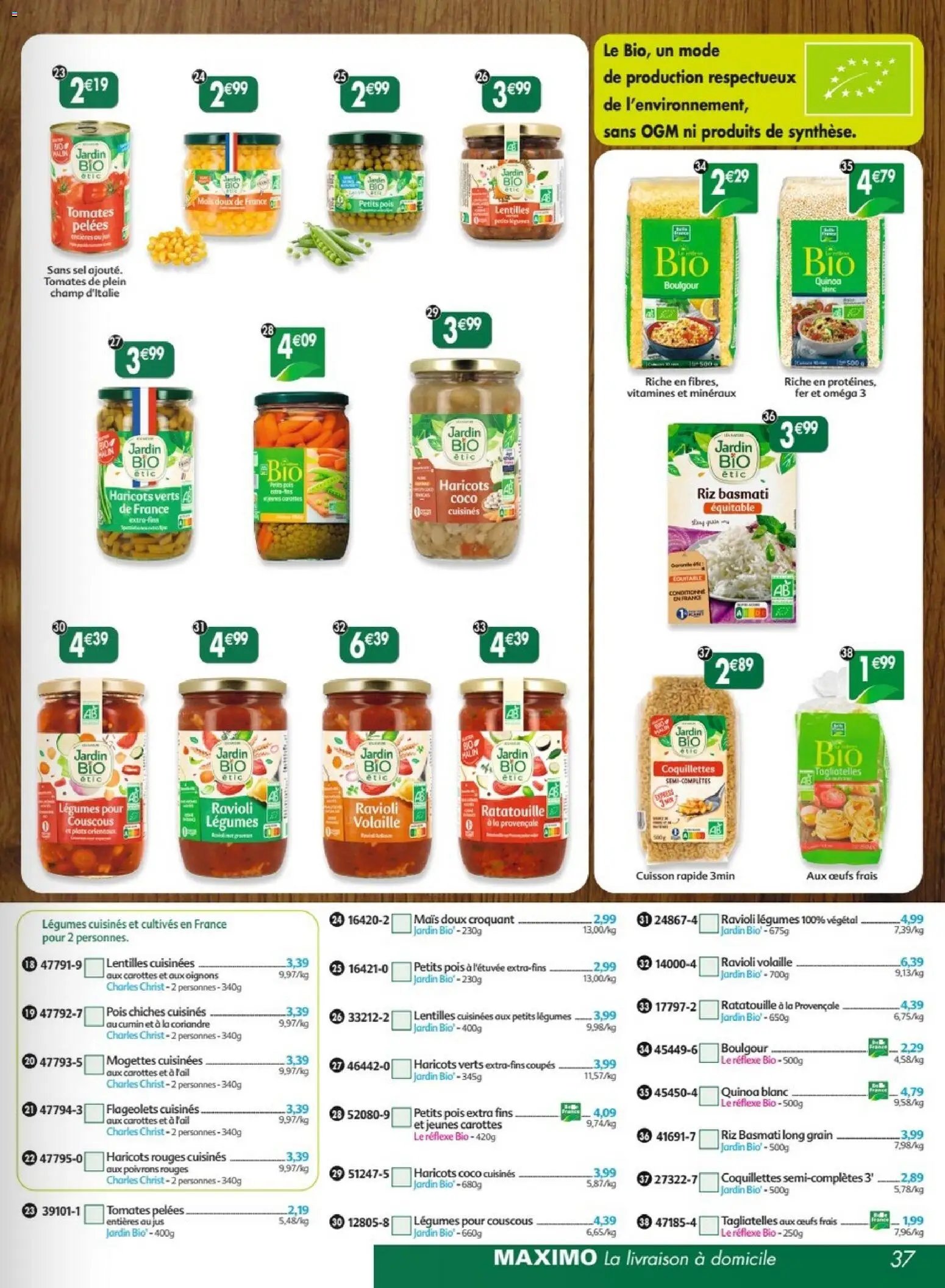 Maximo catalogue epicerie