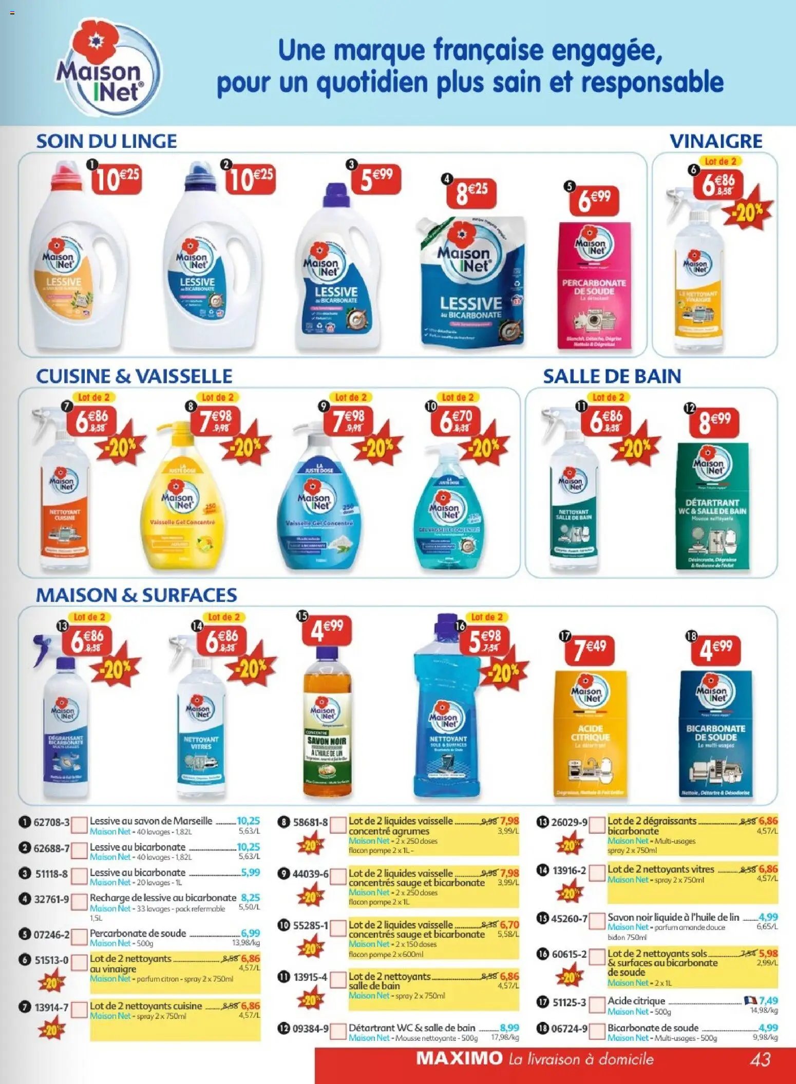 Maximo catalogue epicerie