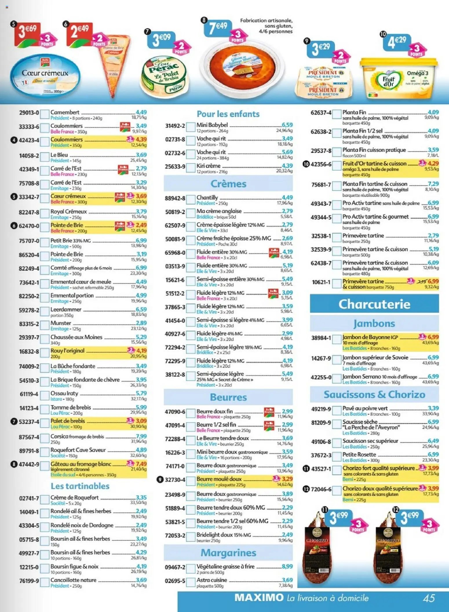 Maximo catalogue epicerie