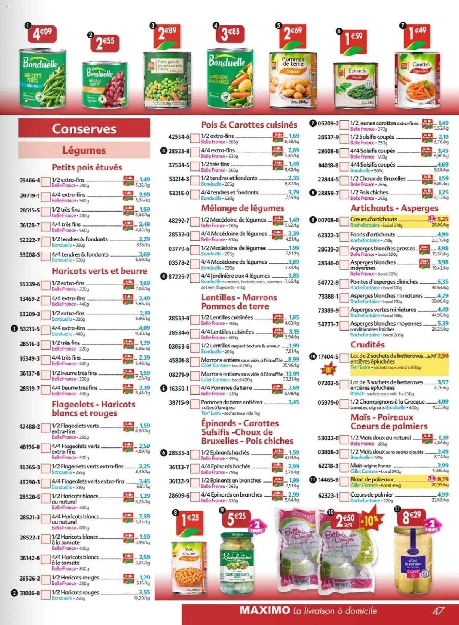 Maximo catalogue epicerie