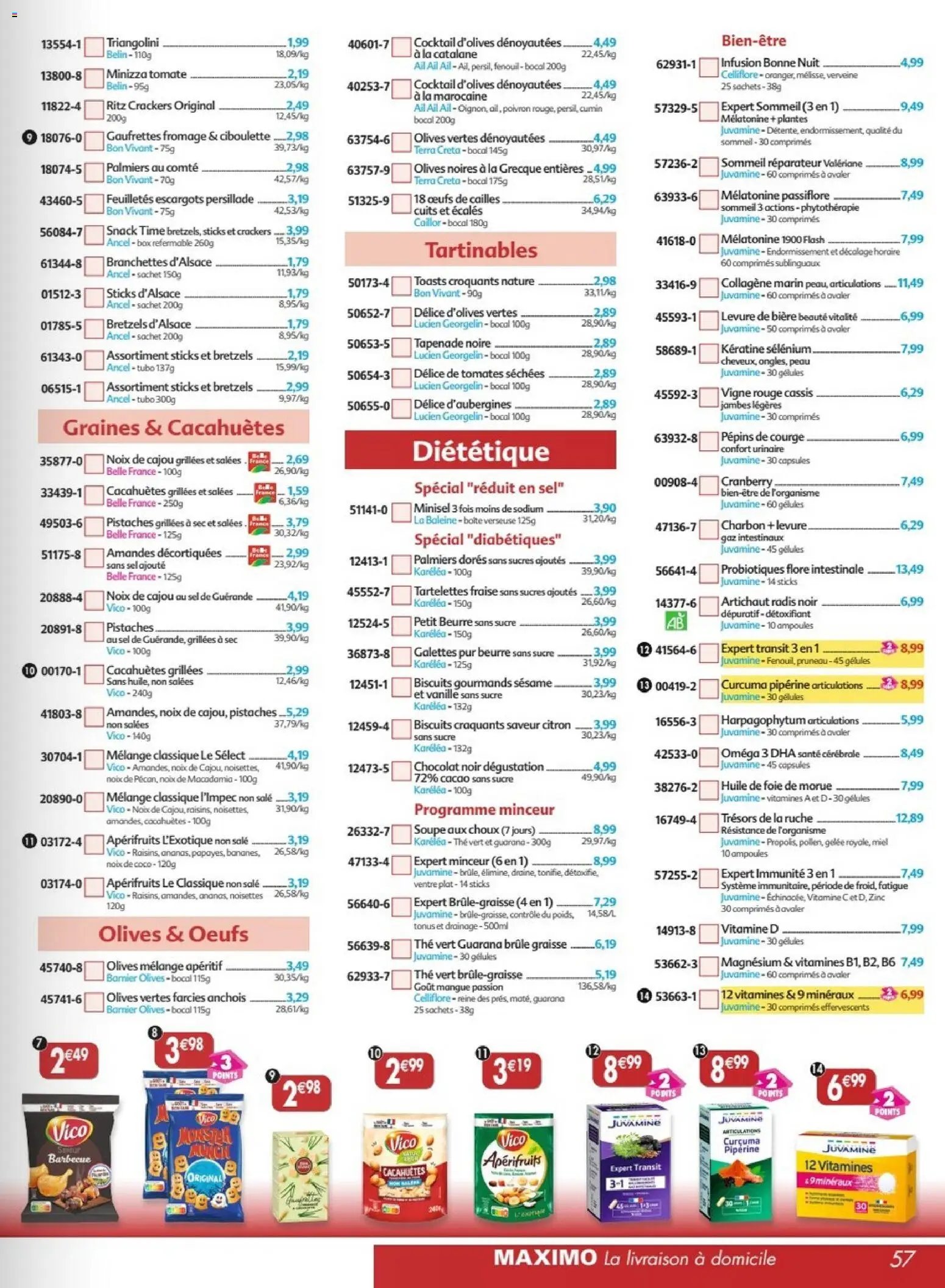Maximo catalogue epicerie