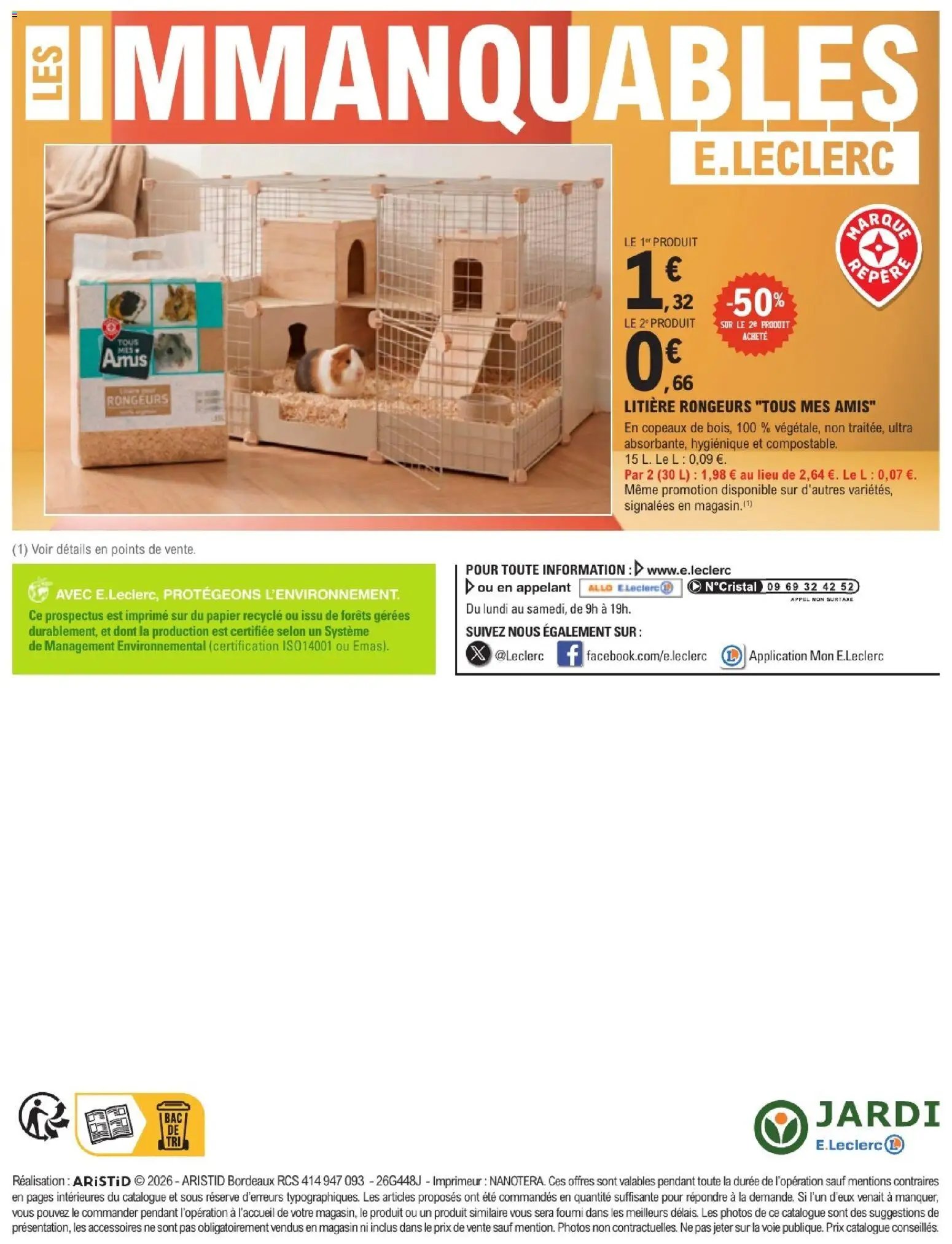 Brico E.Leclerc catalogue Animalerie