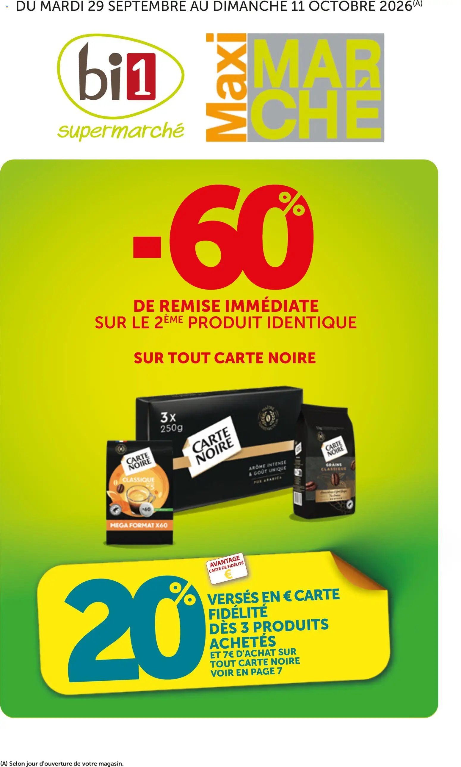 bi1 Catalogue 60% de remise immédiate Maxi marché