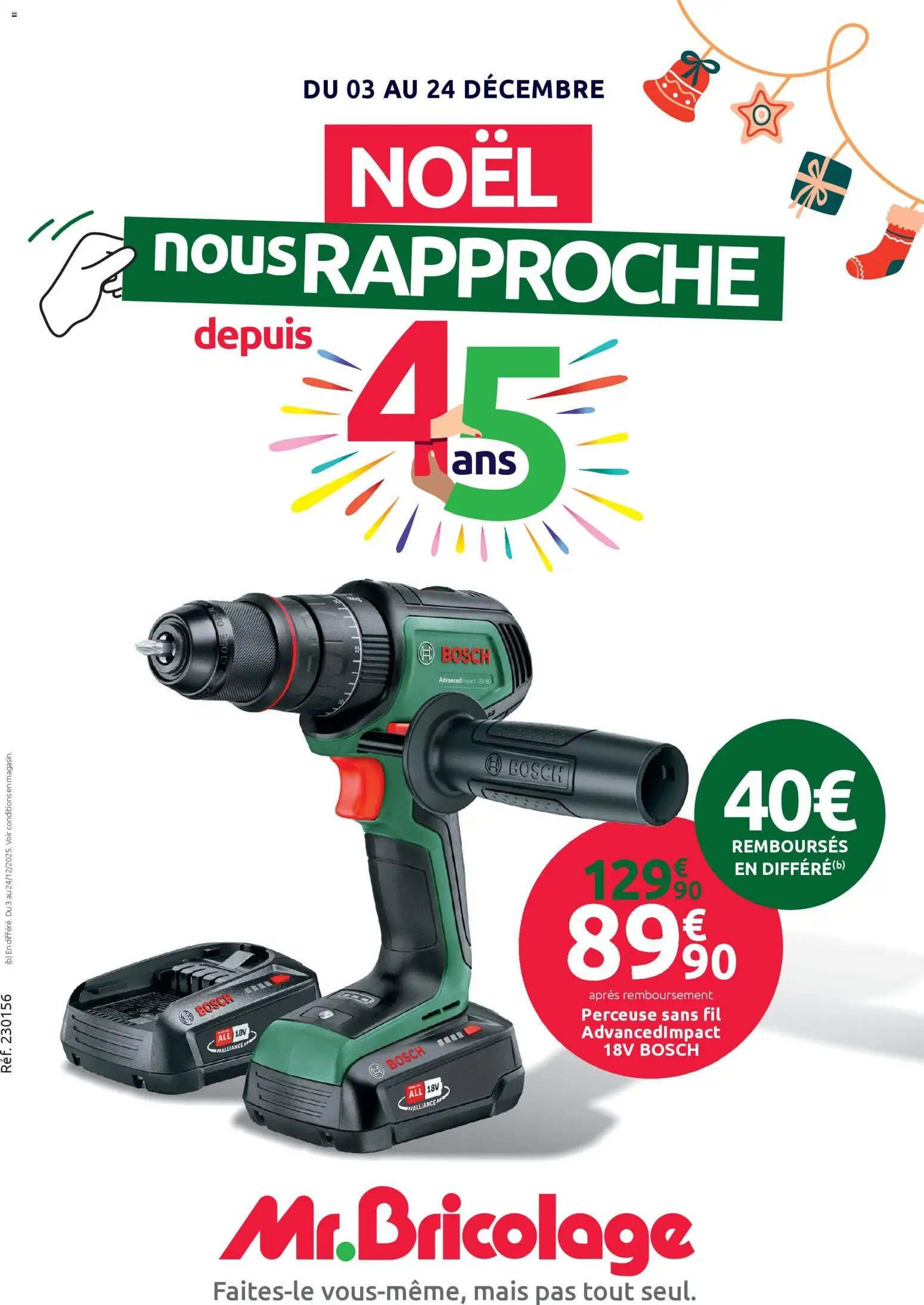 Mr. Bricolage Noël nous Rapproche (2025-12-03 - 2025-12-24)