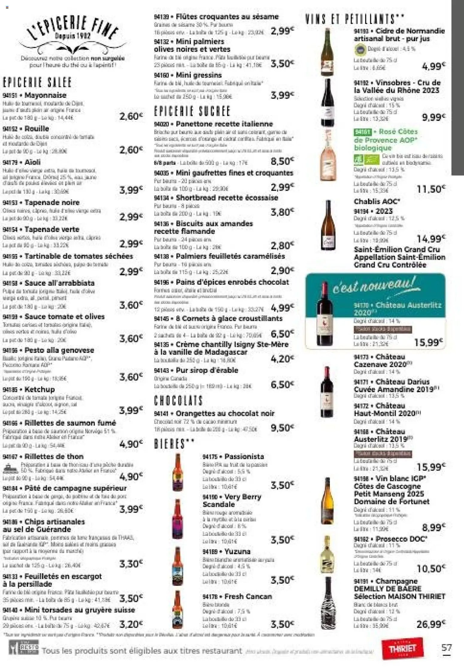 Thiriet -  Livraison à domicile (2026-03-01 - 2026-06-23)