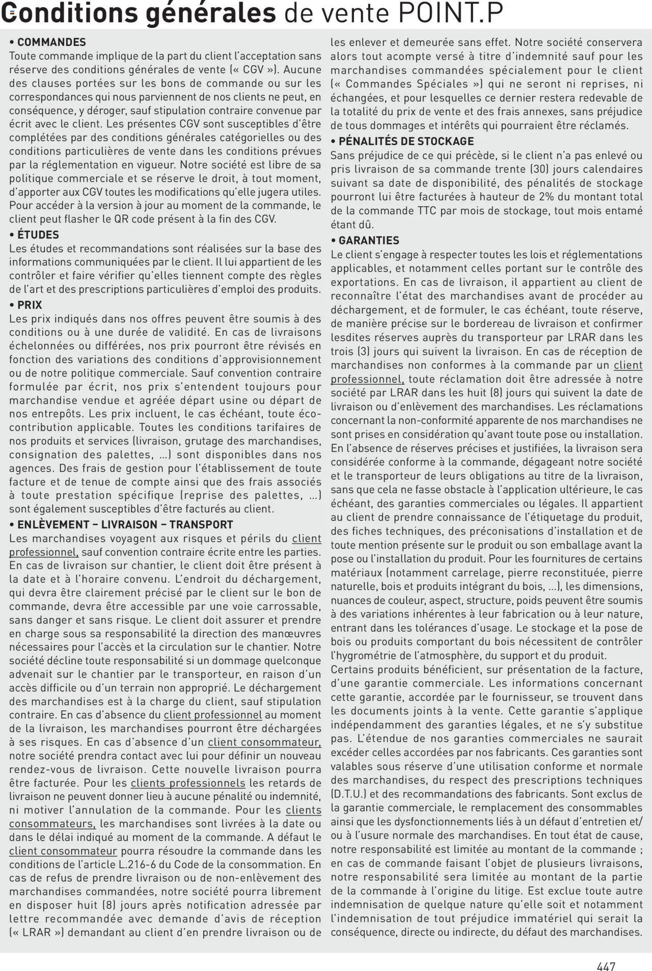 Point.P catalogue Revêtements Habitat et tertiaire 2025 (2025-07-11 - 2025-12-31)
