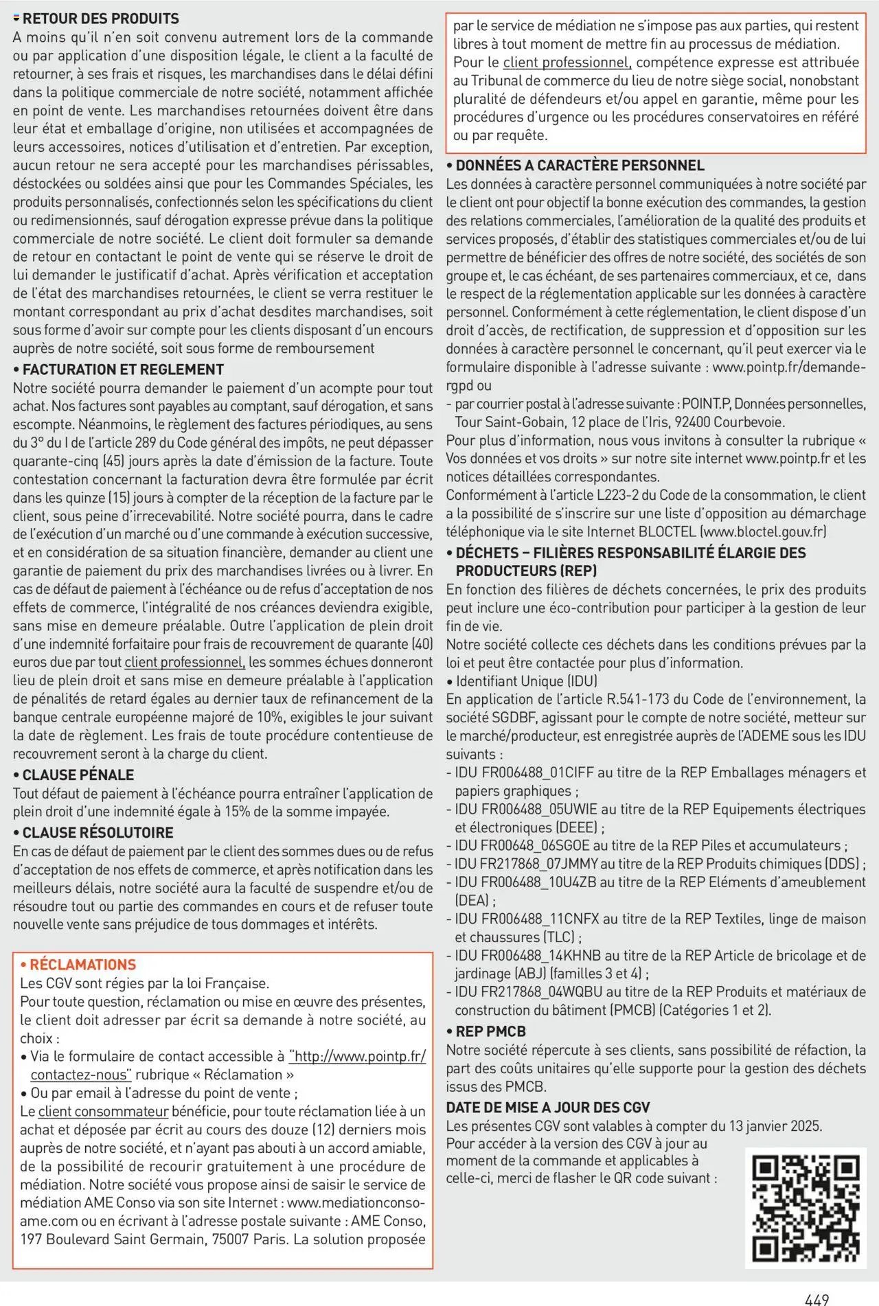 Point.P catalogue Revêtements Habitat et tertiaire 2025 (2025-07-11 - 2025-12-31)