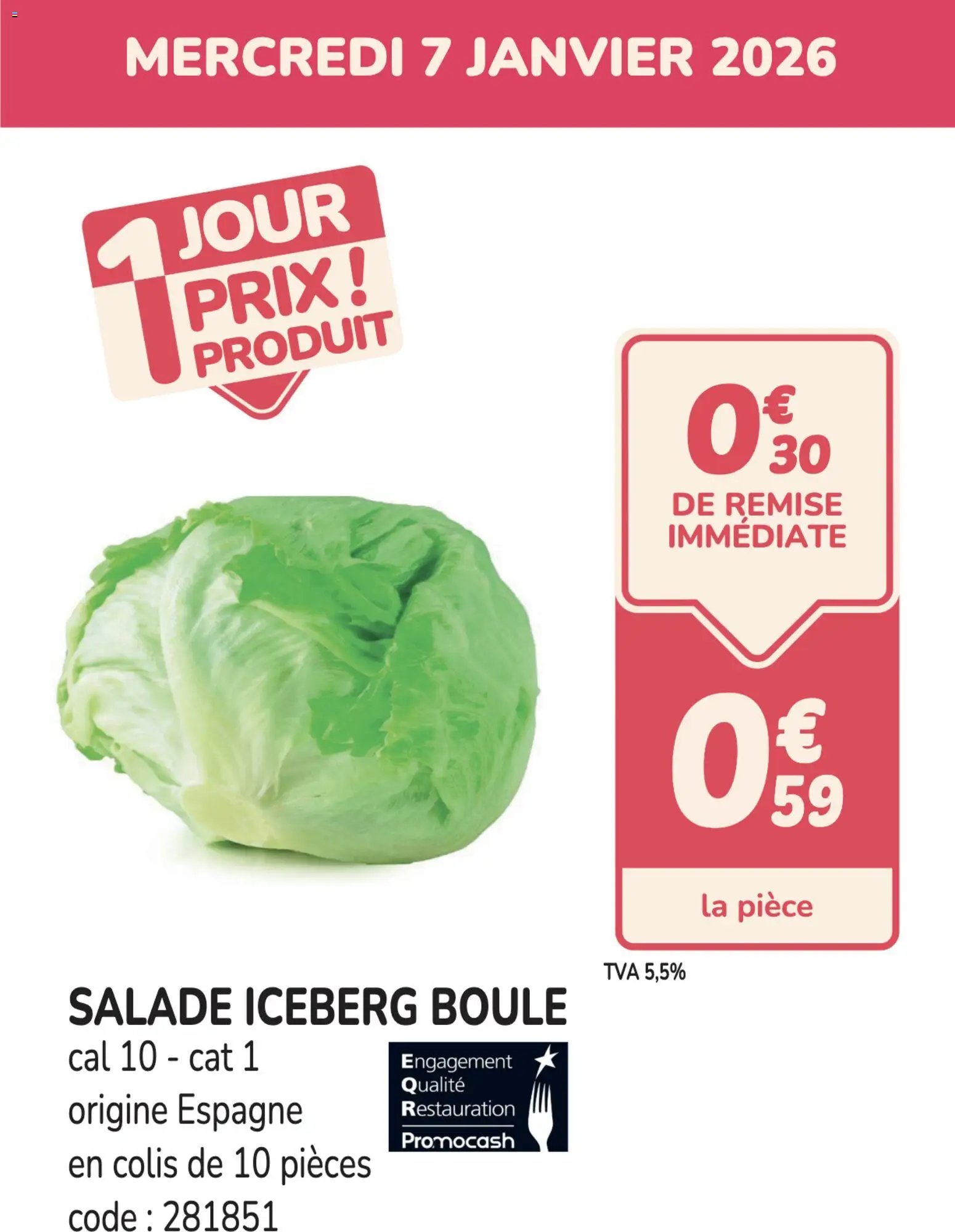 Promocash Promo salade