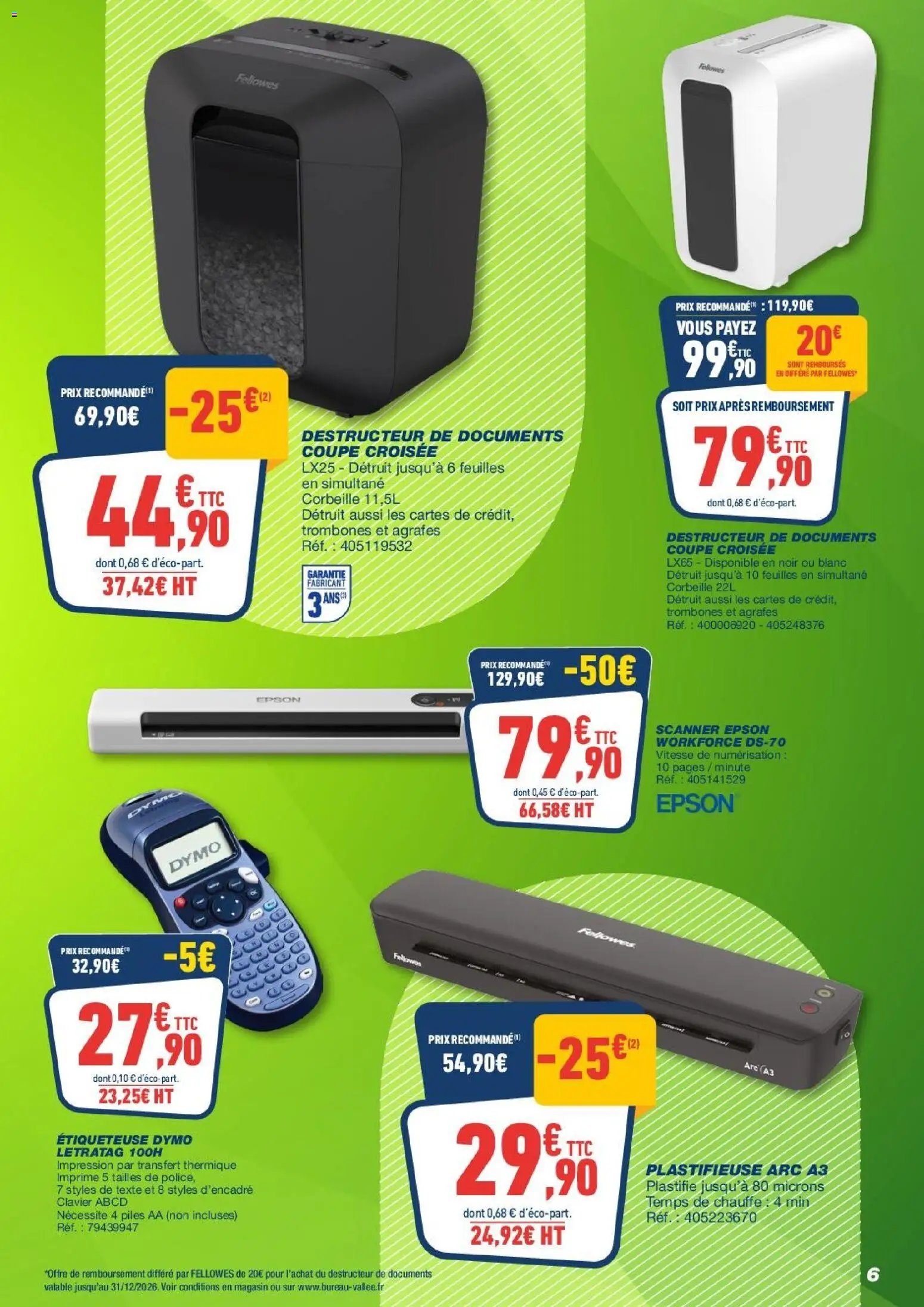 Bureau Vallée catalogue