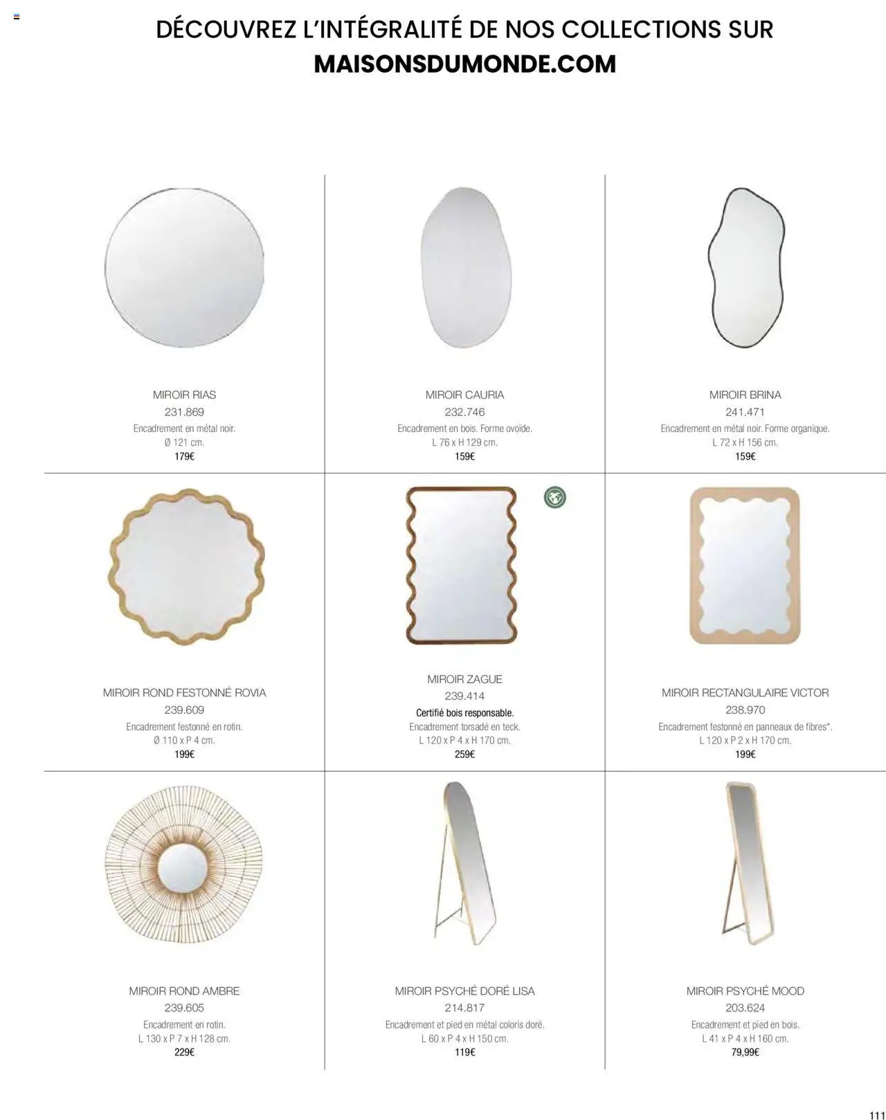 Maisons du Monde catalogue