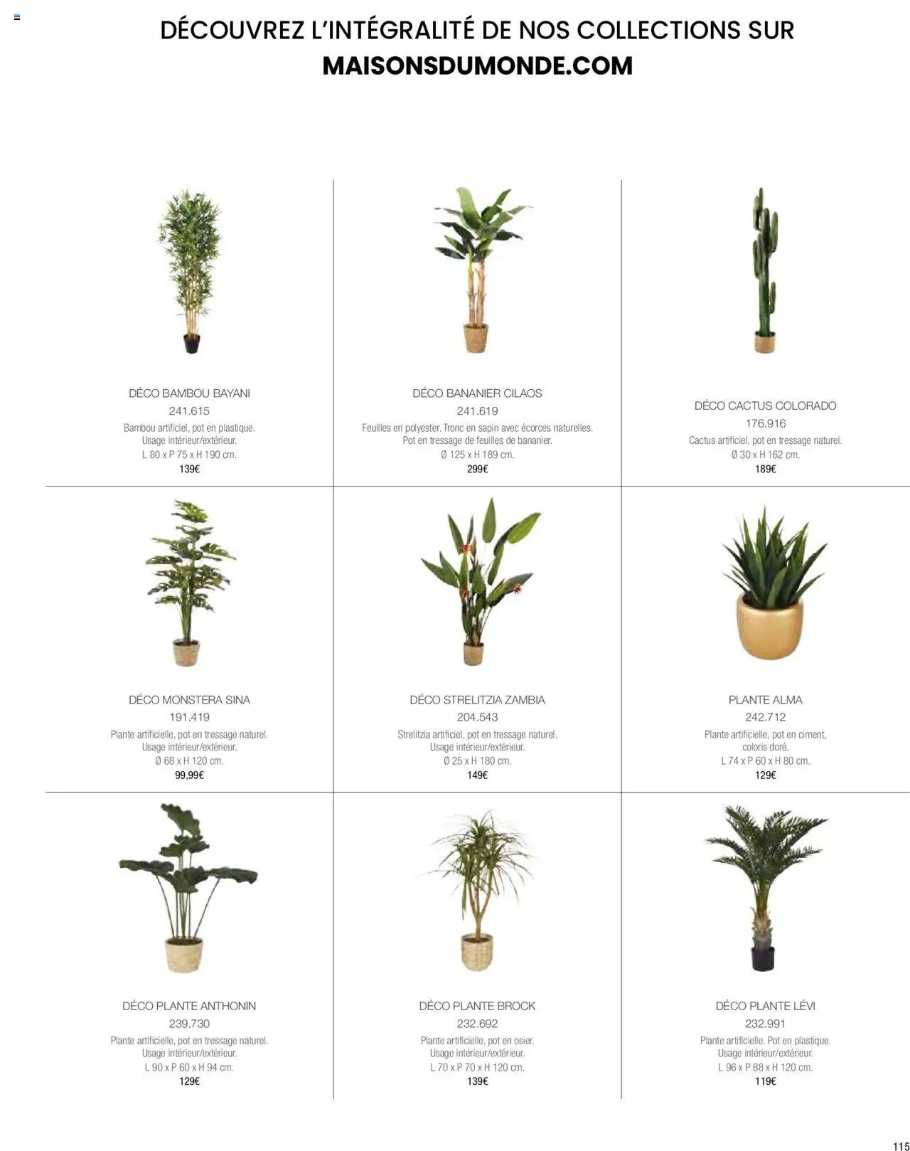 Maisons du Monde catalogue