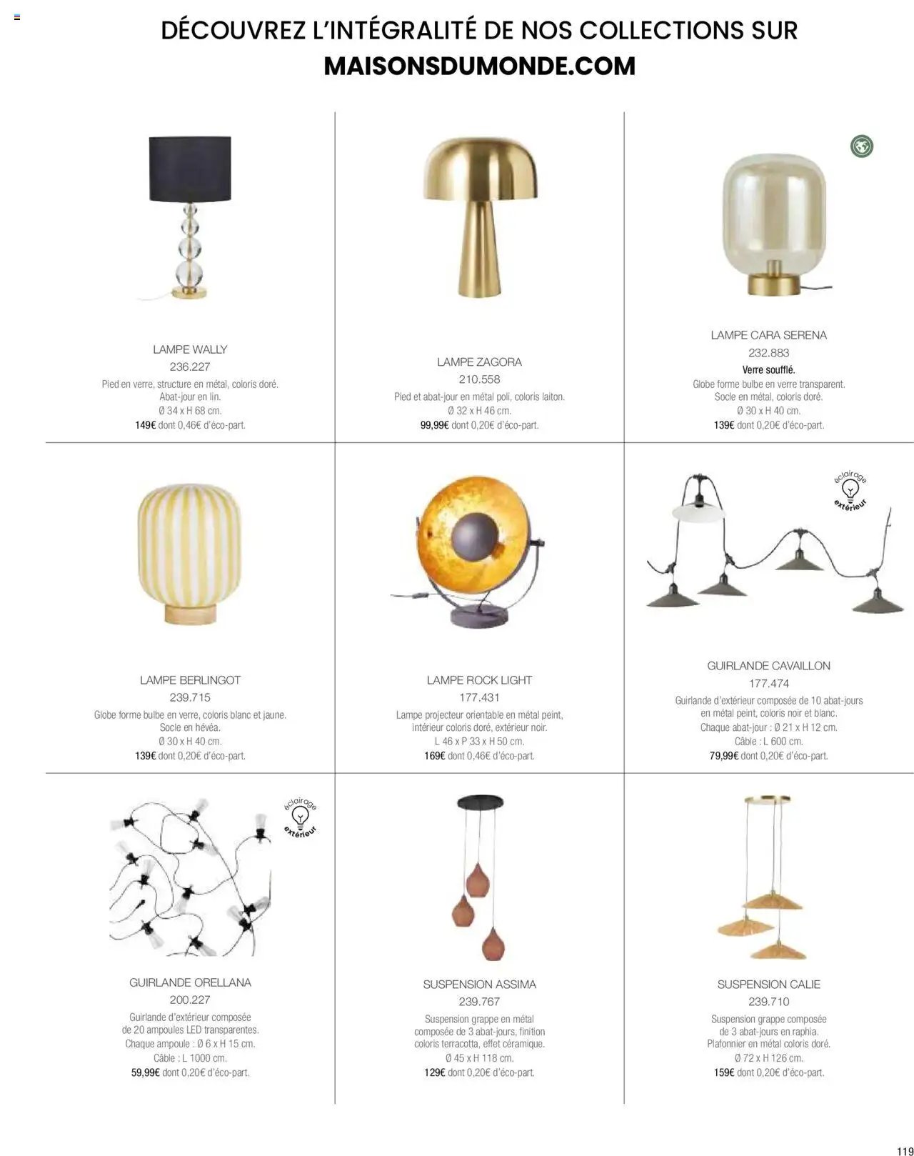 Maisons du Monde catalogue