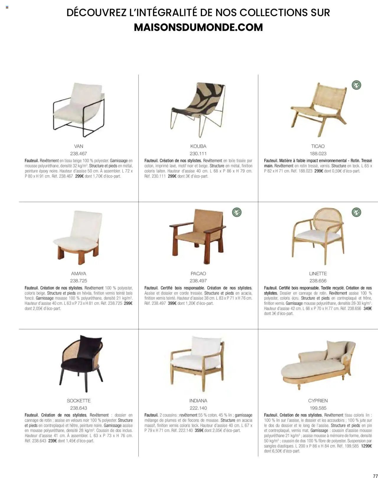 Maisons du Monde catalogue