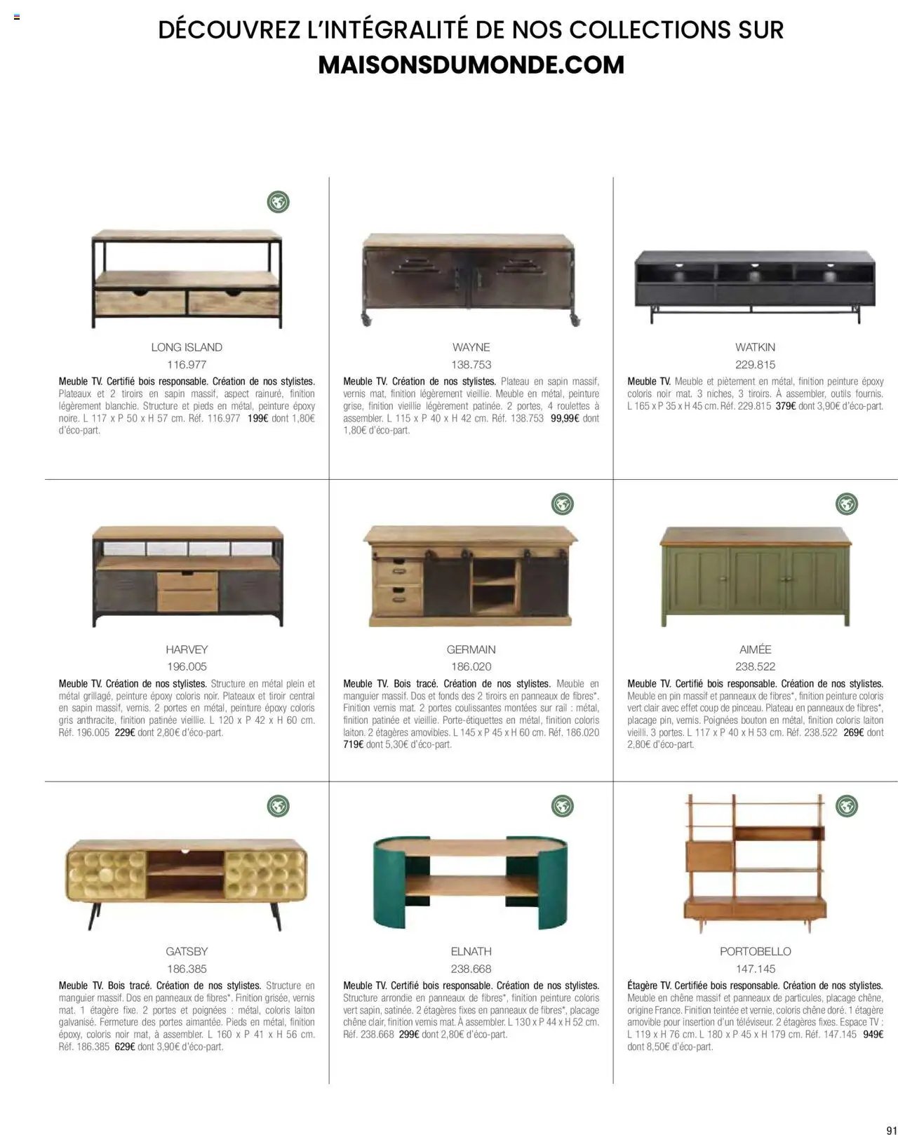 Maisons du Monde catalogue