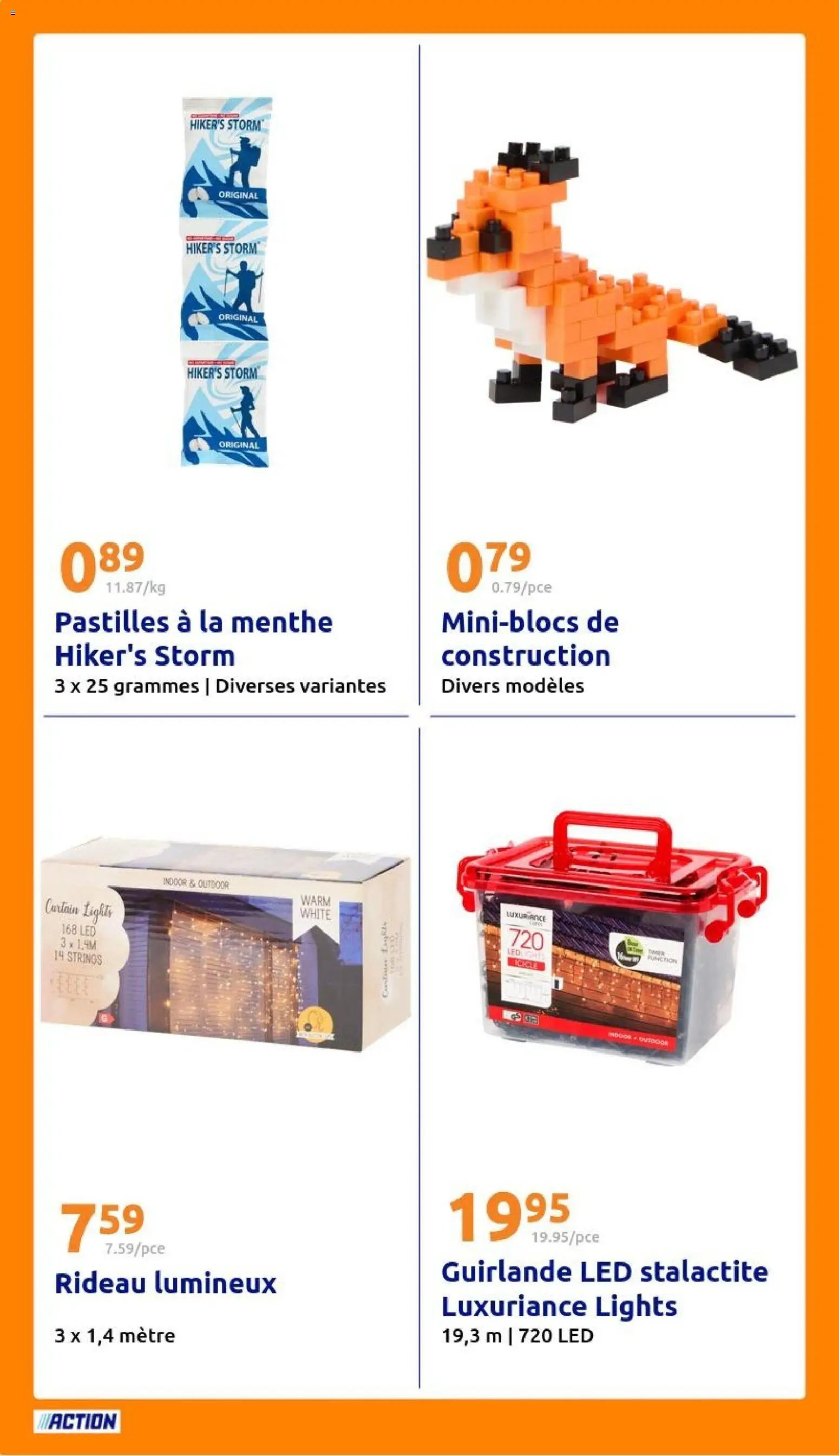 Action catalogue de la semaine 46