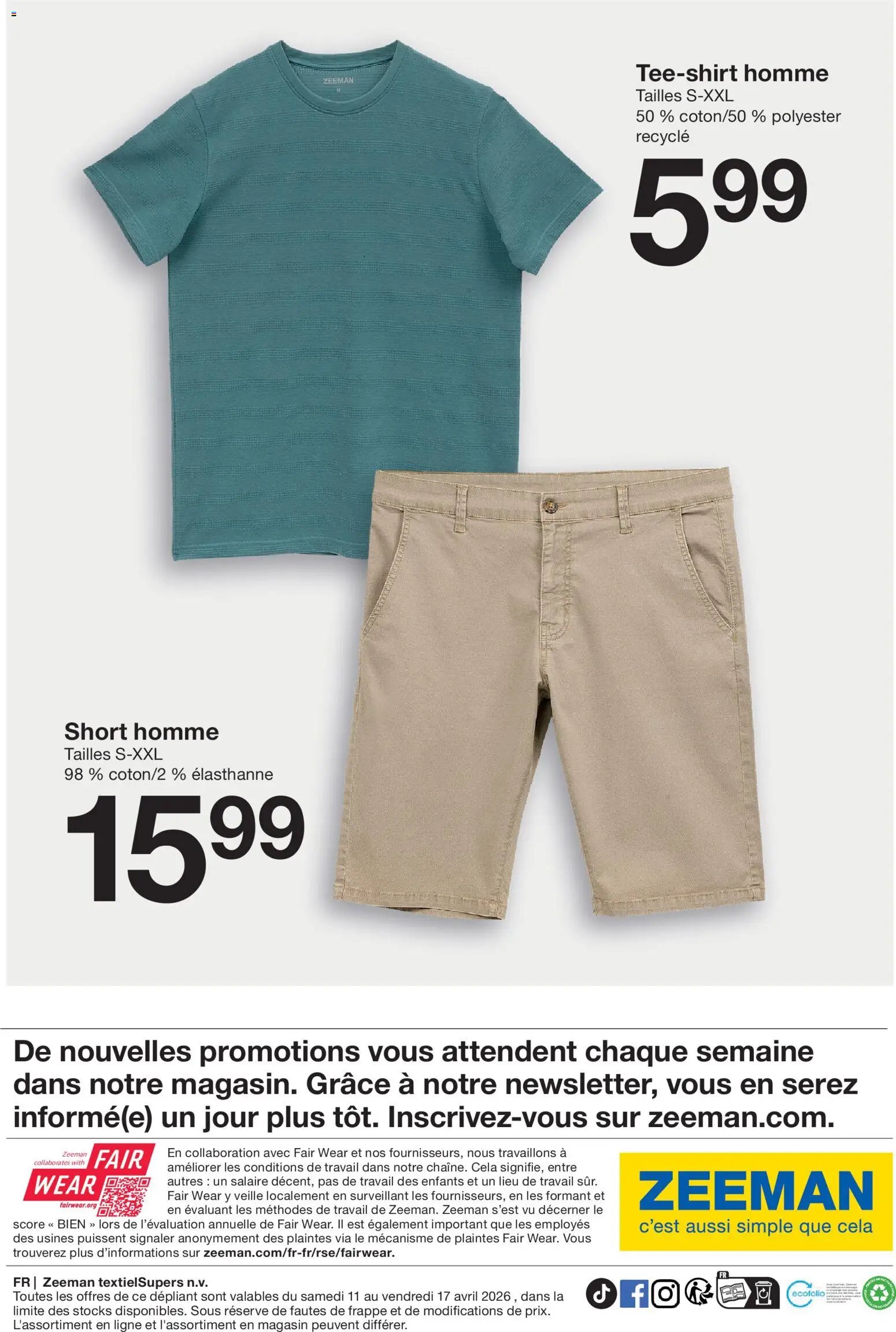 Zeeman catalogue Printemps (2026-04-11 - 2026-04-17)