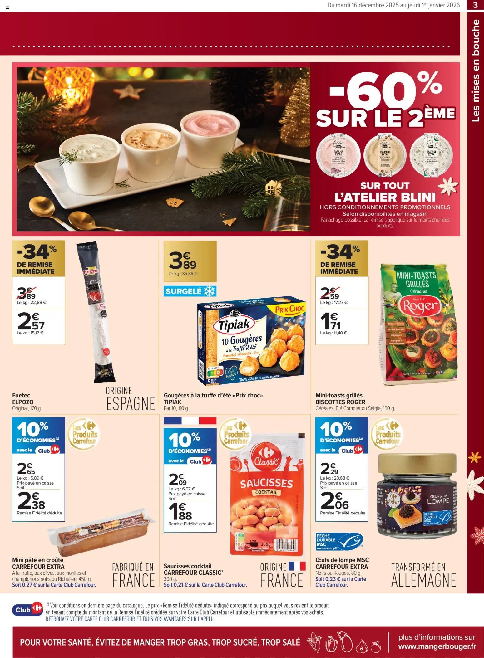 Carrefour contact Un noël pour tous les goûts