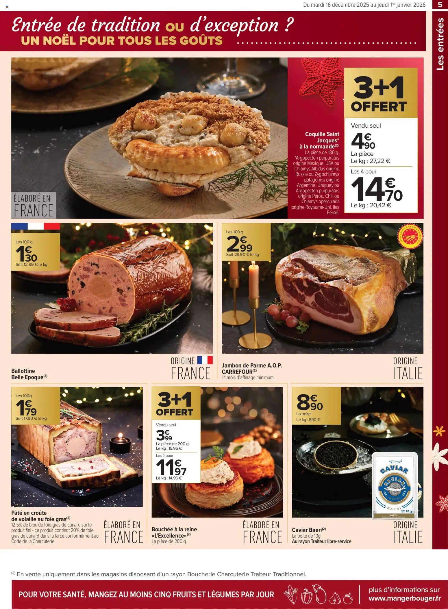 Carrefour contact Un noël pour tous les goûts