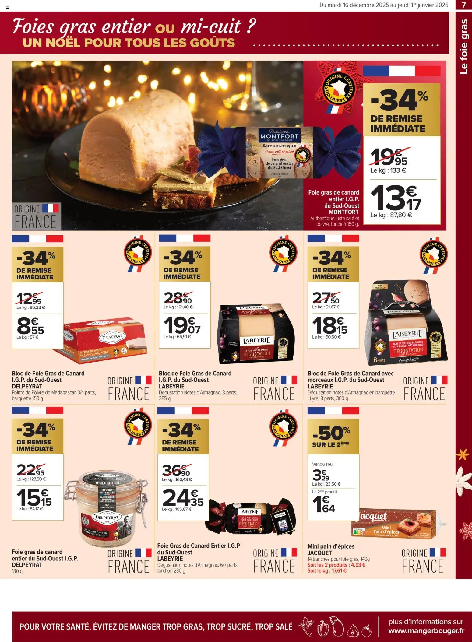 Carrefour contact Un noël pour tous les goûts