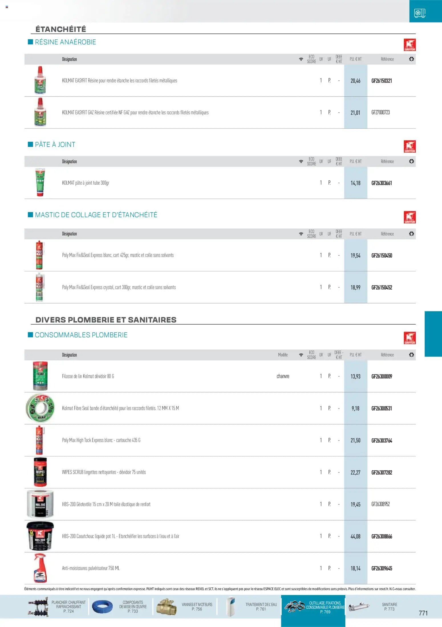 Rexel  Chauffage Hydraulique, PAC Air-Eau, Plomberie et Sanitaire (2025-12-01 - 2026-12-31)