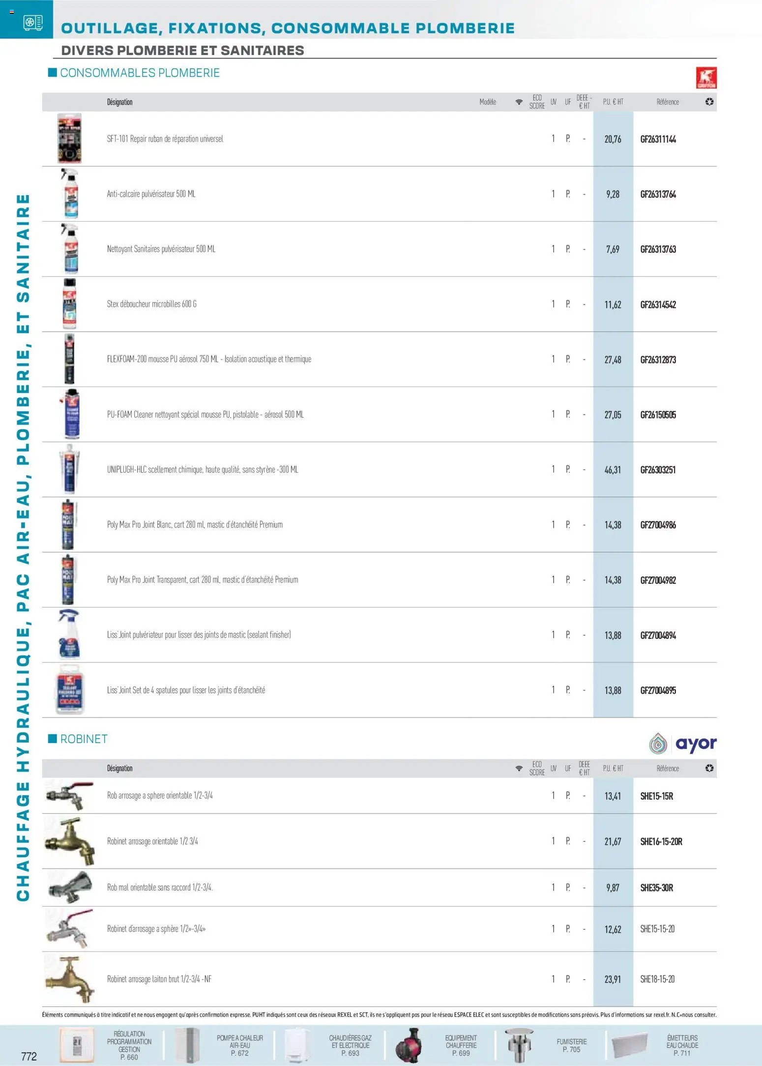 Rexel  Chauffage Hydraulique, PAC Air-Eau, Plomberie et Sanitaire (2025-12-01 - 2026-12-31)