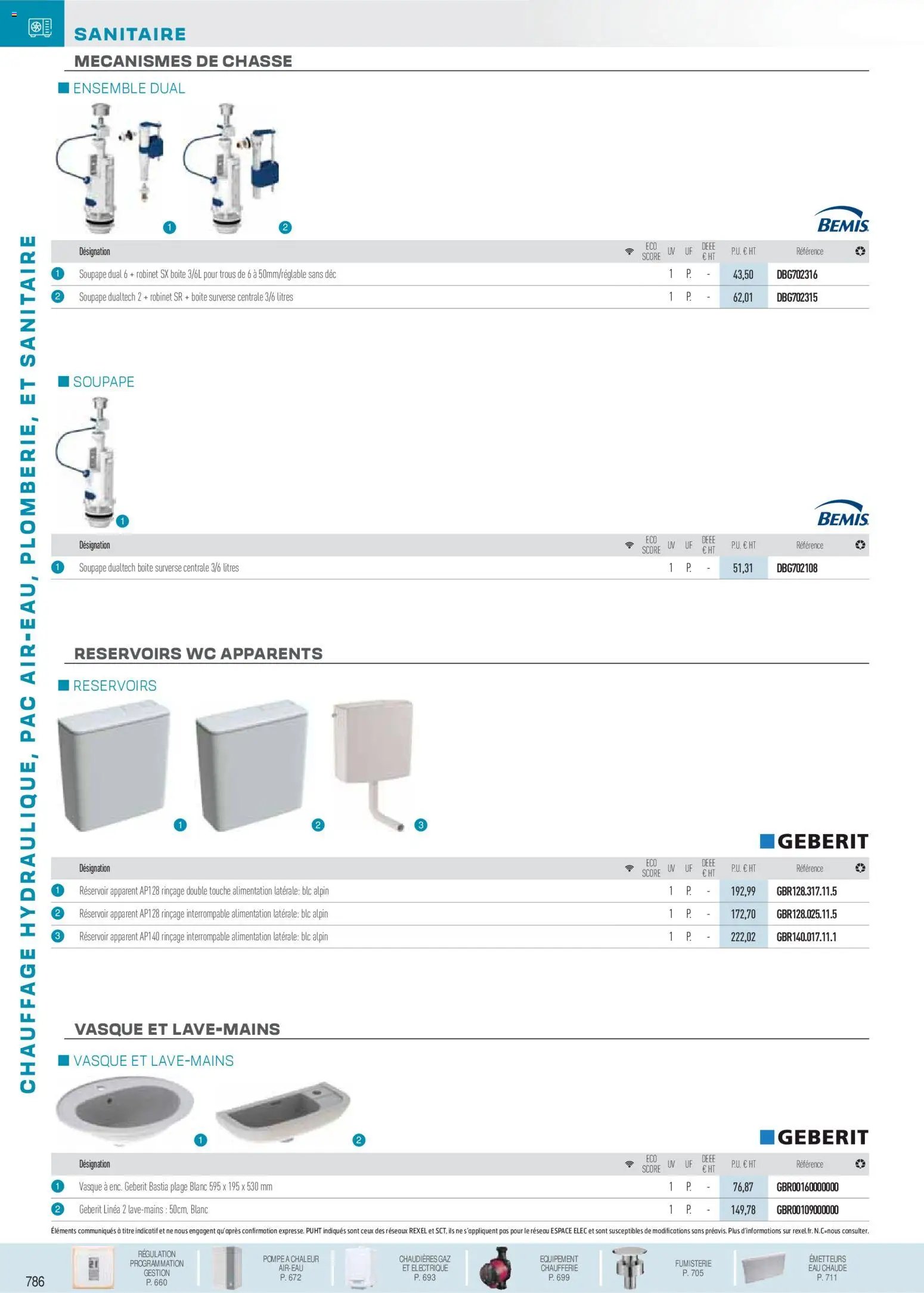 Rexel  Chauffage Hydraulique, PAC Air-Eau, Plomberie et Sanitaire