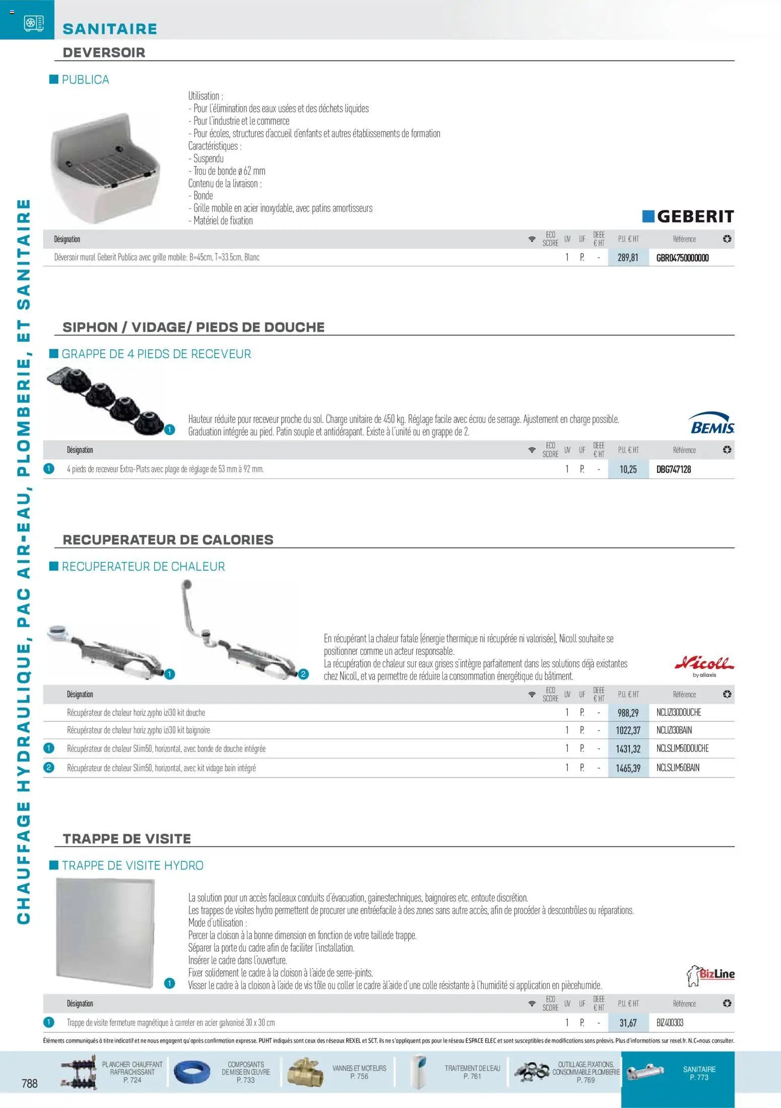 Rexel  Chauffage Hydraulique, PAC Air-Eau, Plomberie et Sanitaire