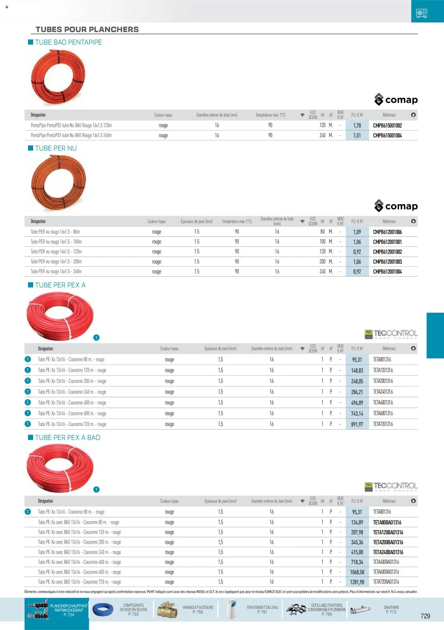 Rexel  Chauffage Hydraulique, PAC Air-Eau, Plomberie et Sanitaire (2025-12-01 - 2026-12-31)