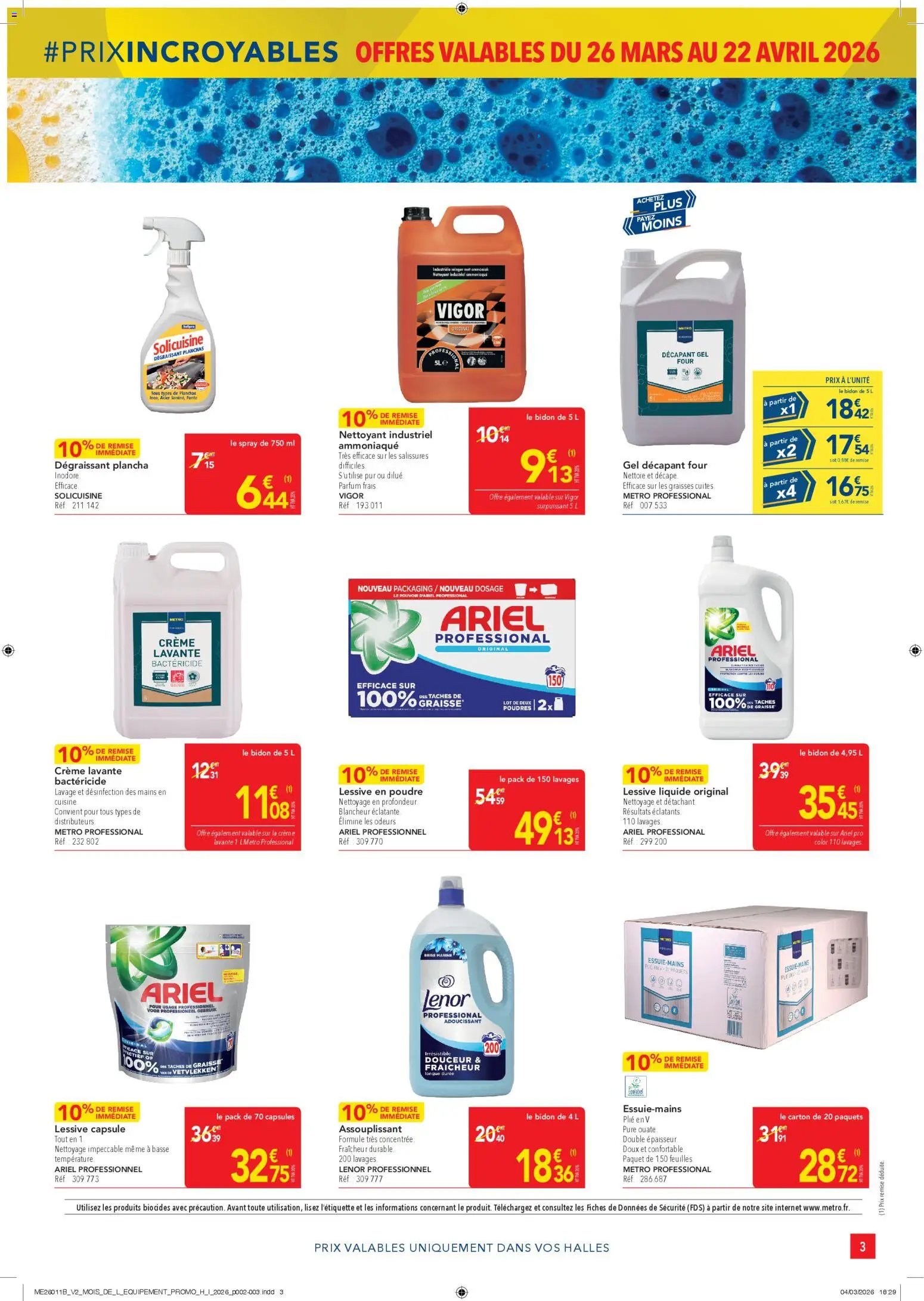 METRO Prix Incroyables CHR