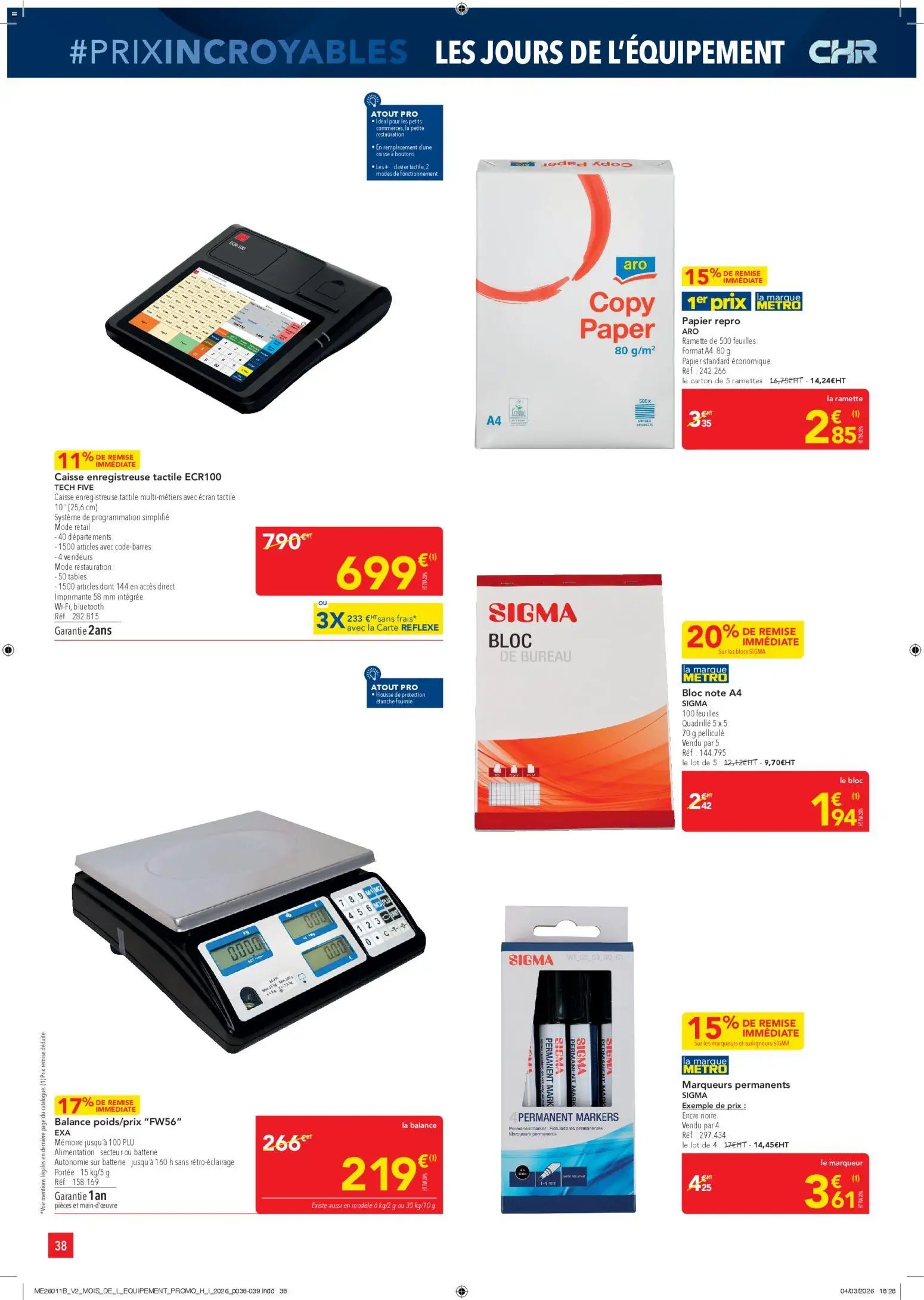 METRO Prix Incroyables CHR