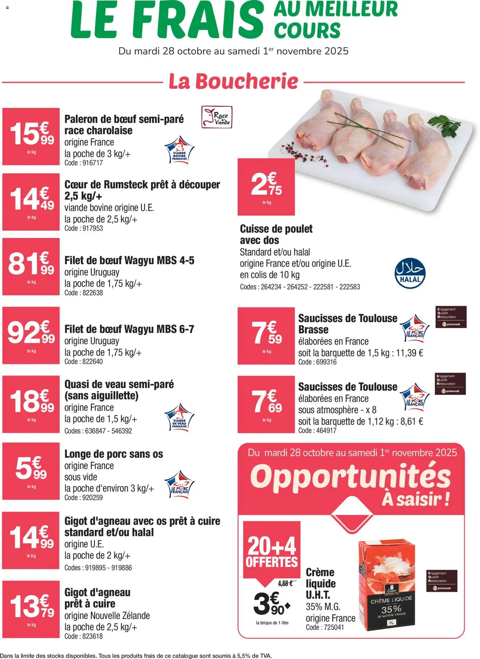 Promocash catalogue Frais au meilleur cours