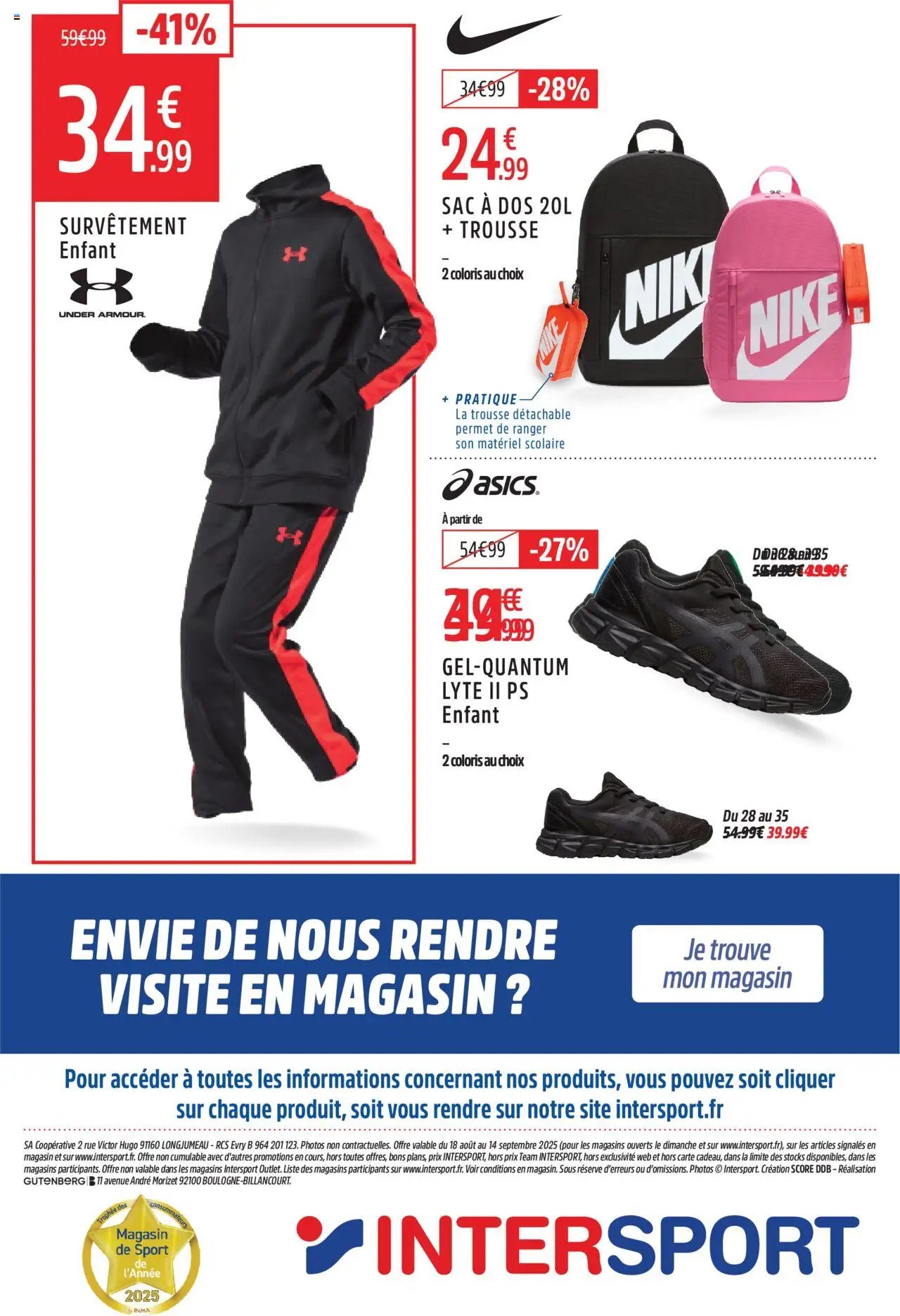 Intersport catalogue pour plus de rentrée moins cher (2025-08-18 - 2025-09-14)