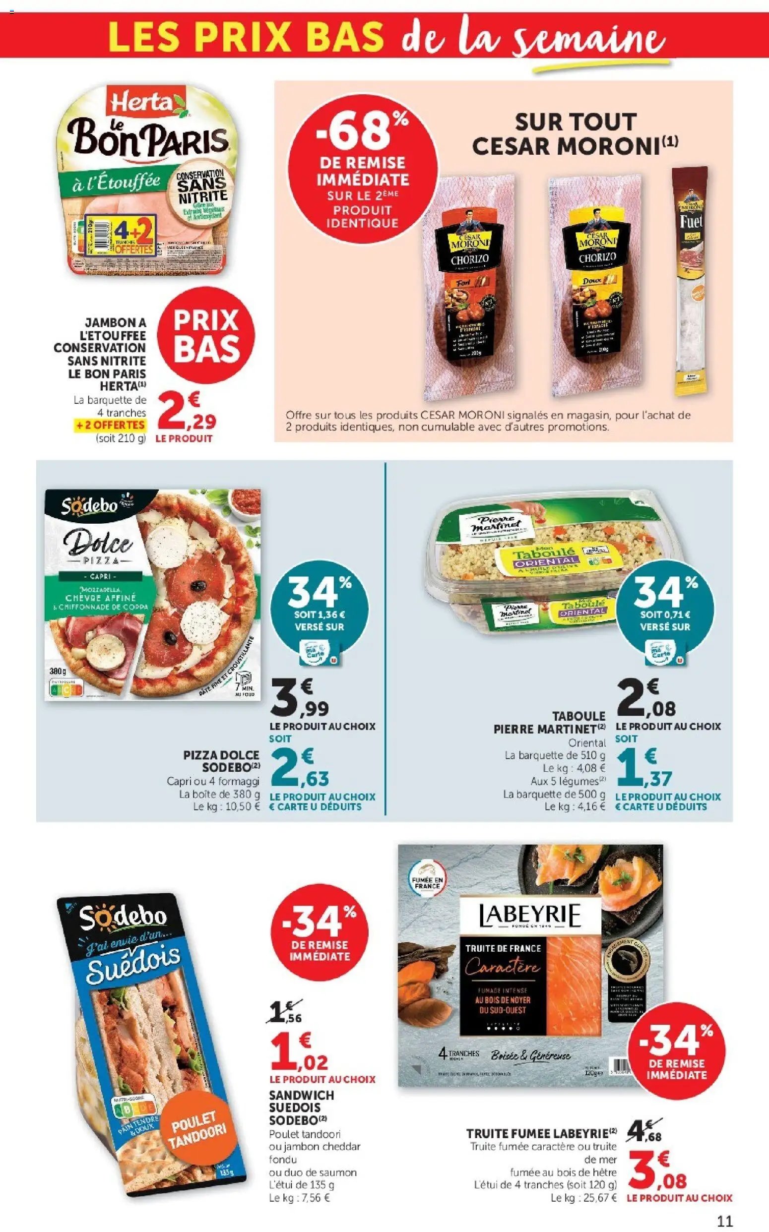 U Express - Les prix bas de la semaine