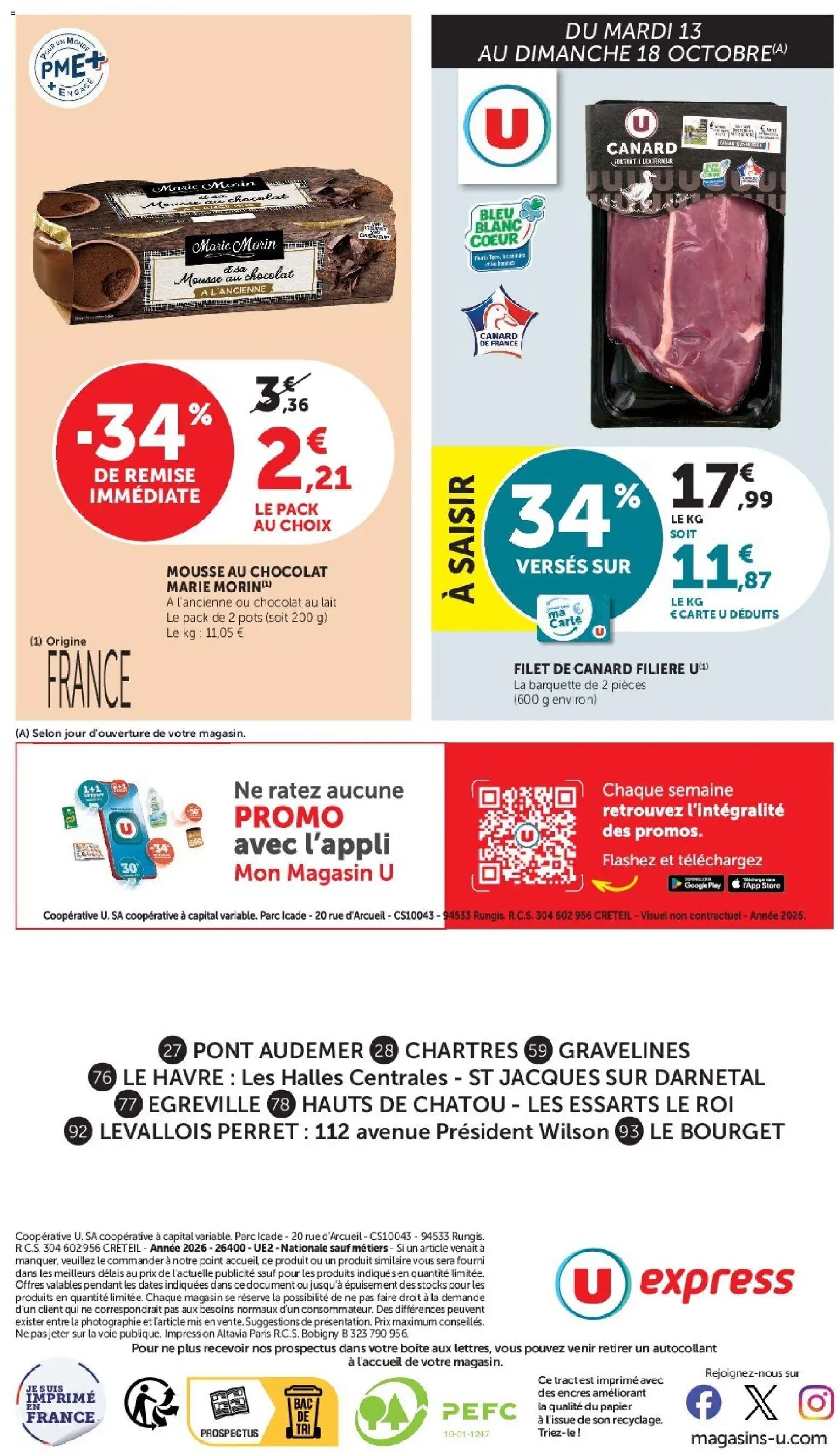 U Express - Les prix bas de la semaine