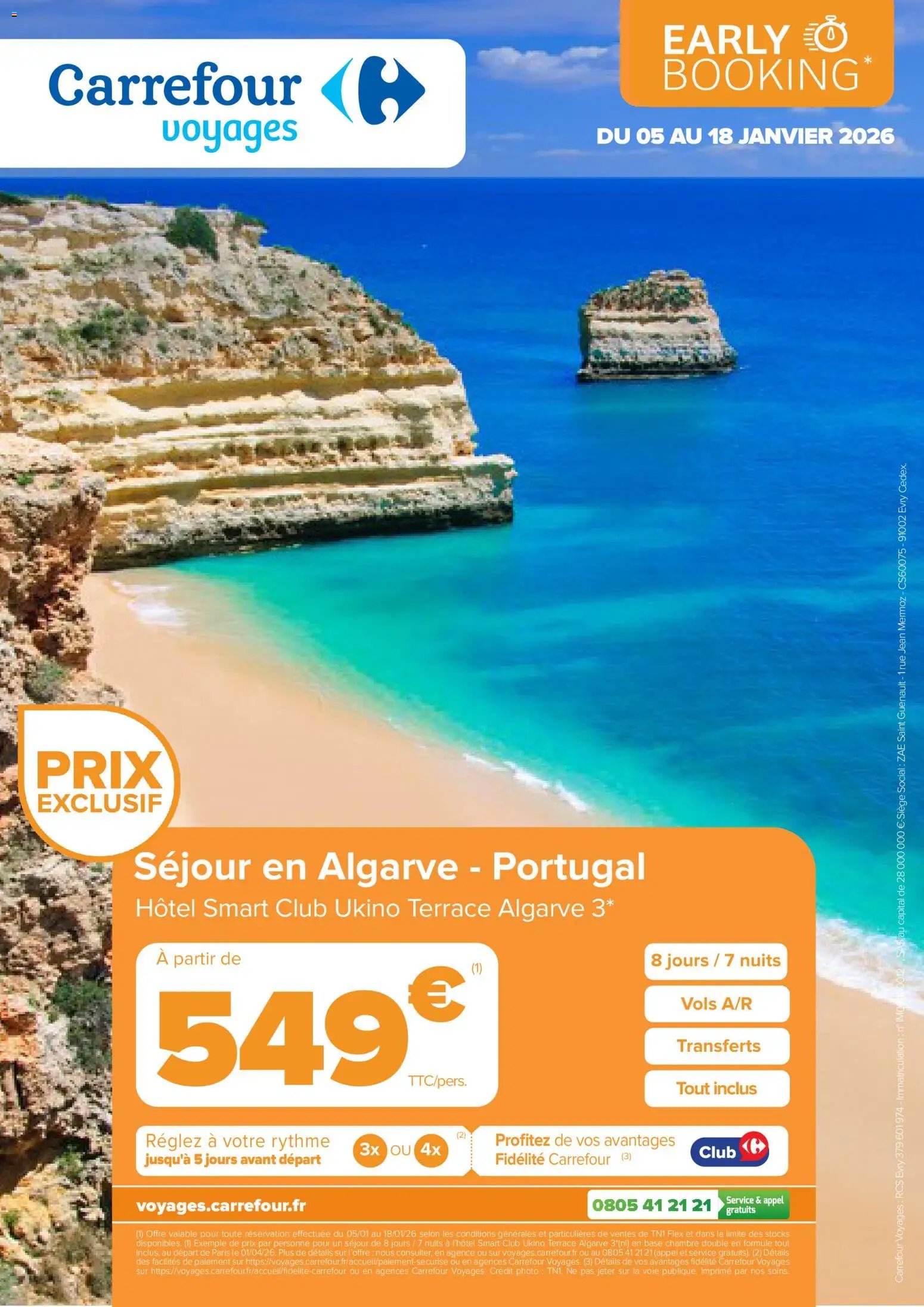 Carrefour City Reservez tôt vos vacances d’ete  (2026-01-05 - 2026-01-18)