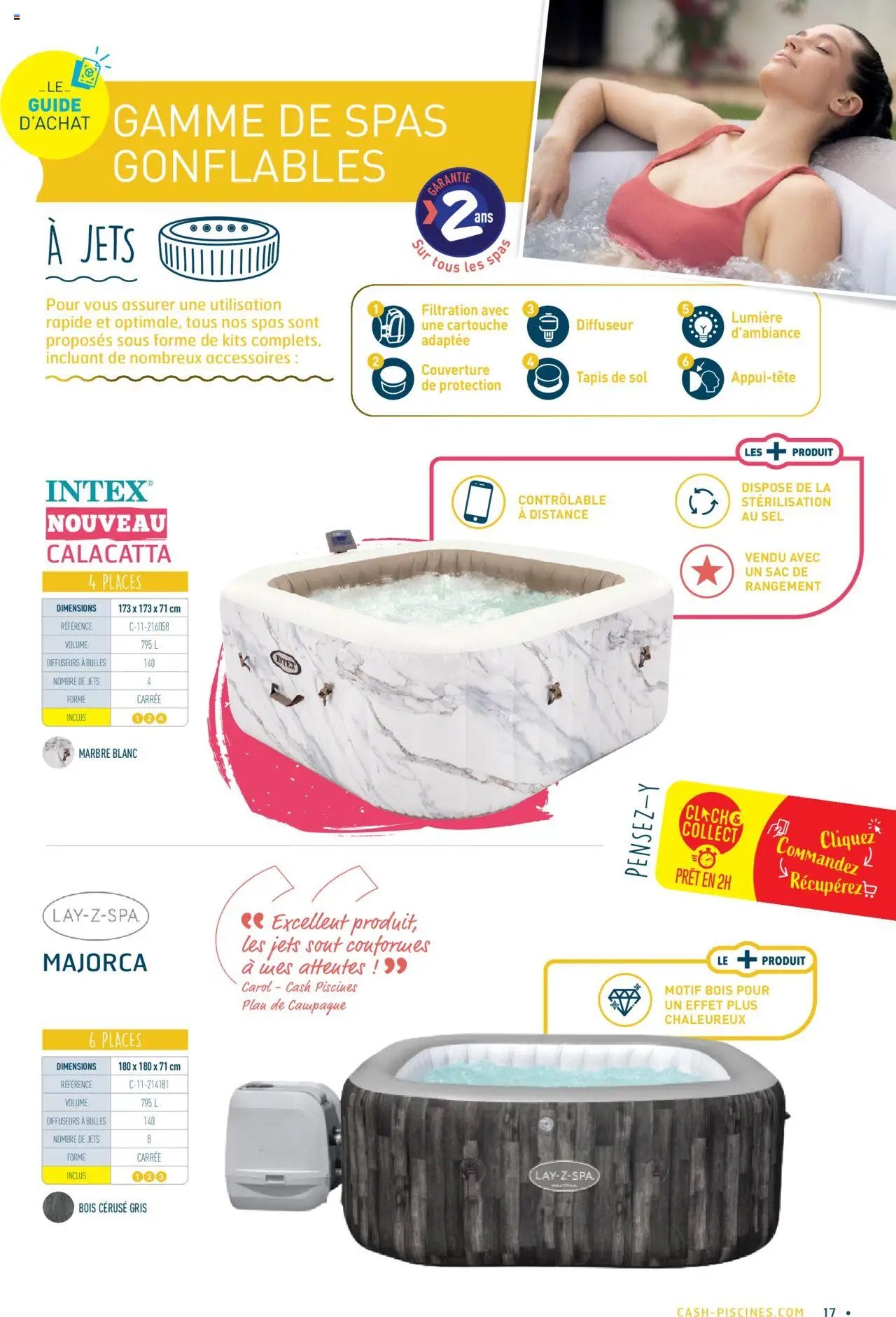 Cash Piscines Guide spas gonflables