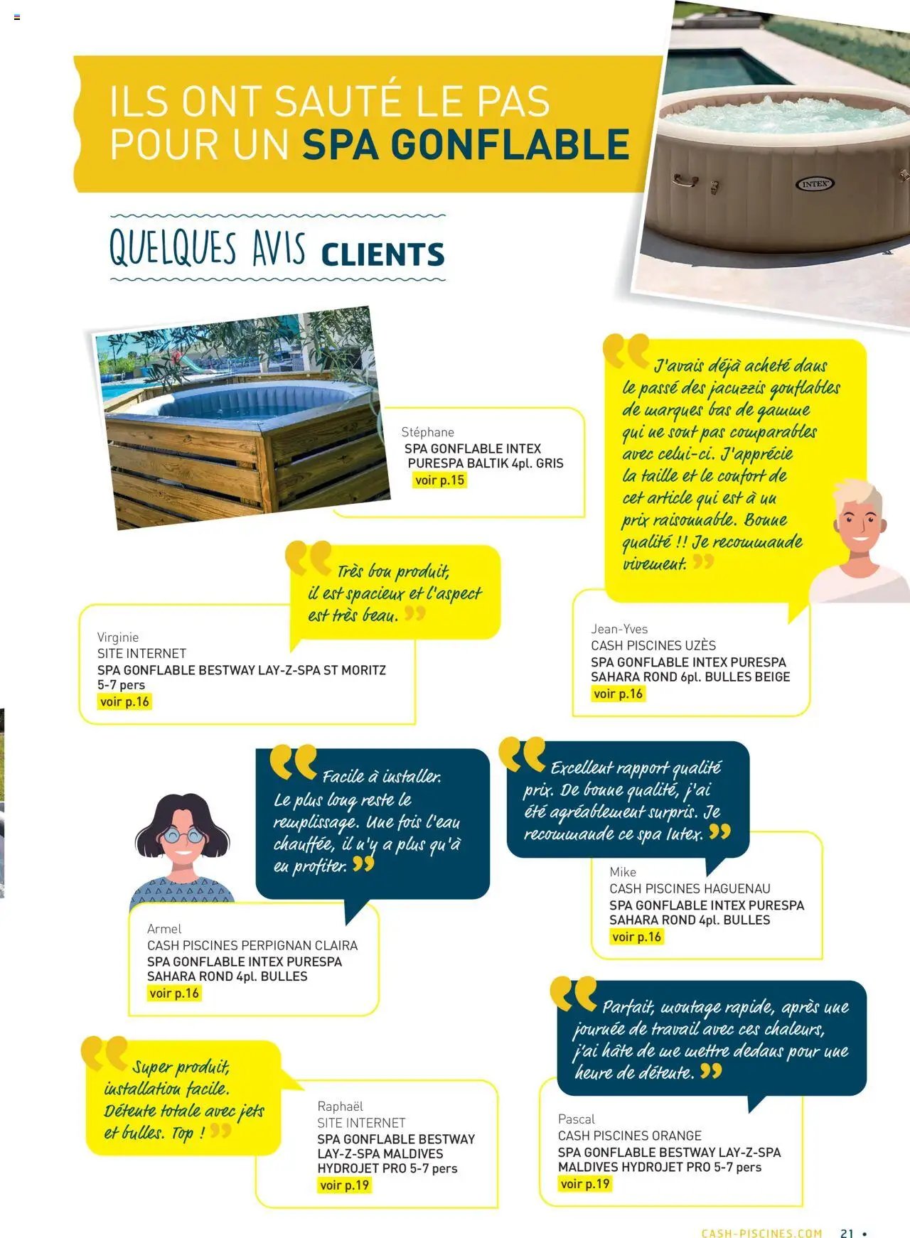 Cash Piscines Guide spas gonflables