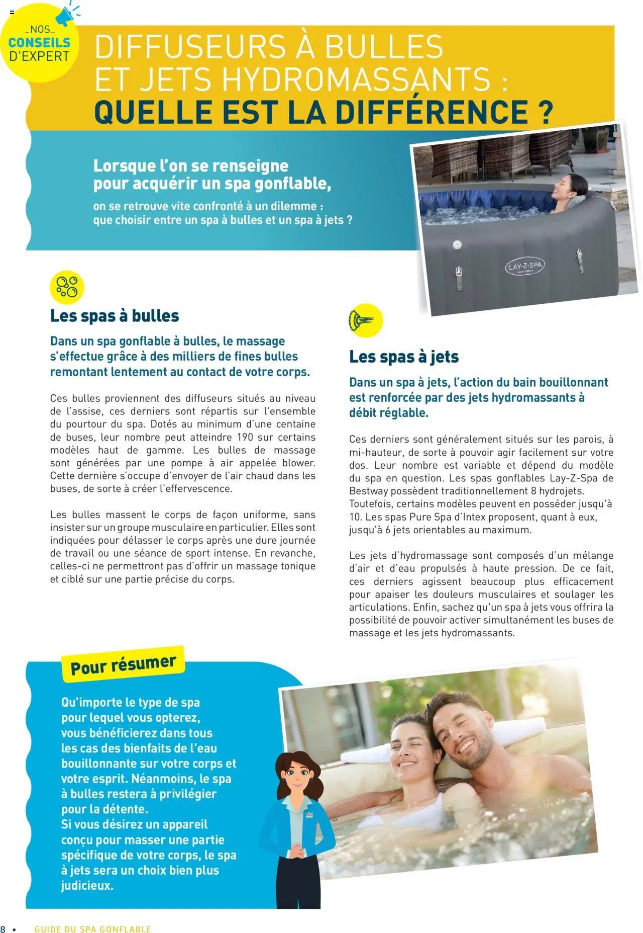 Cash Piscines Guide spas gonflables