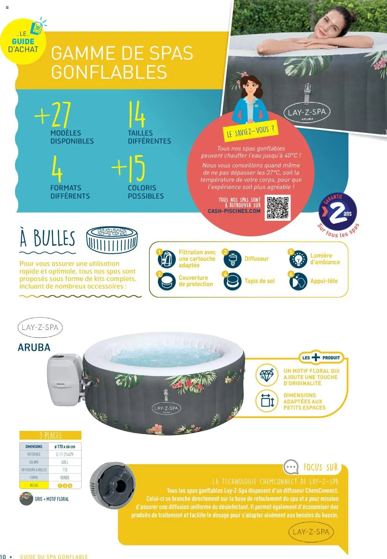 Cash Piscines Guide spas gonflables