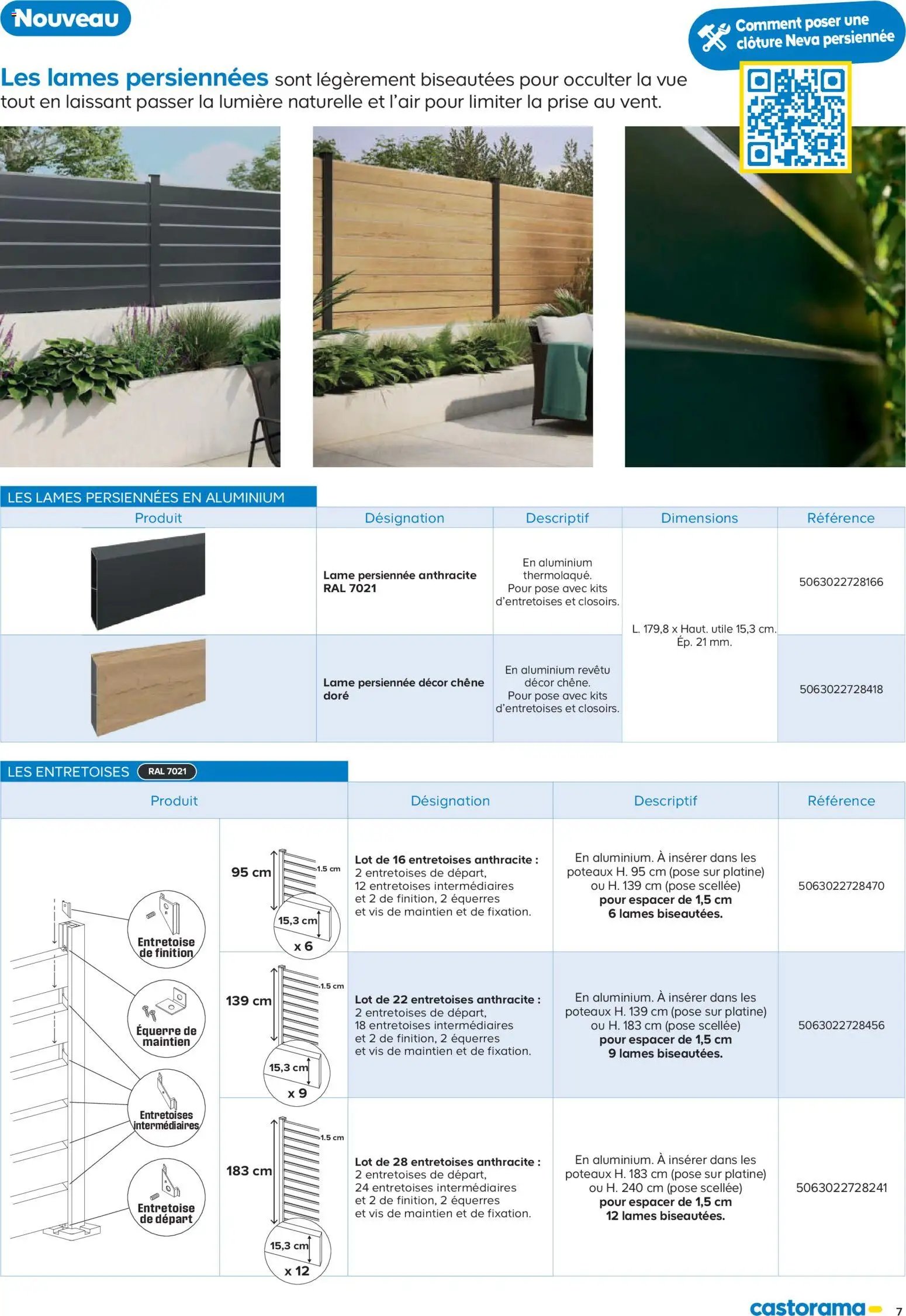 Castorama Clôture et terrasse Neva