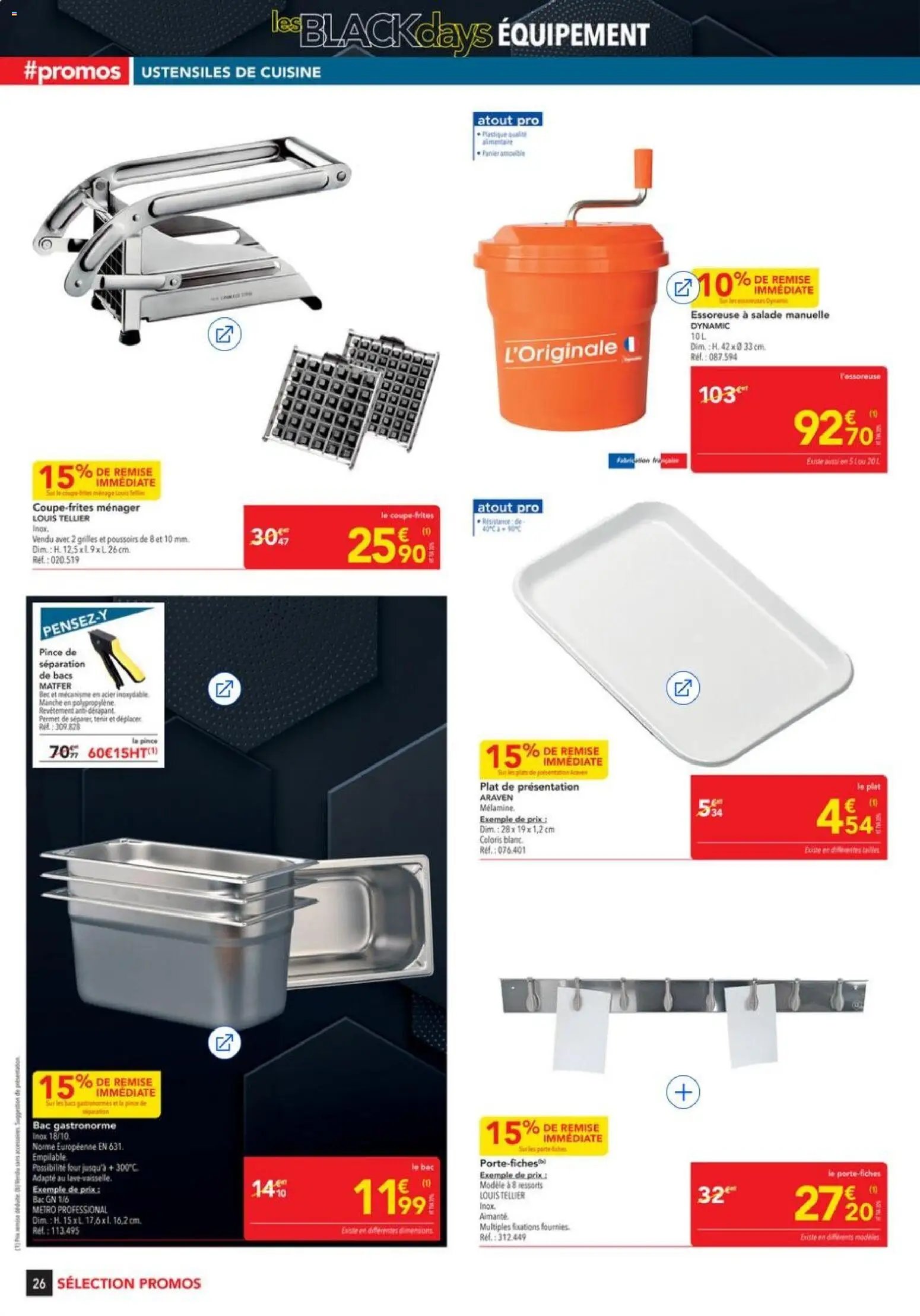 METRO - Les Black Days Equipement