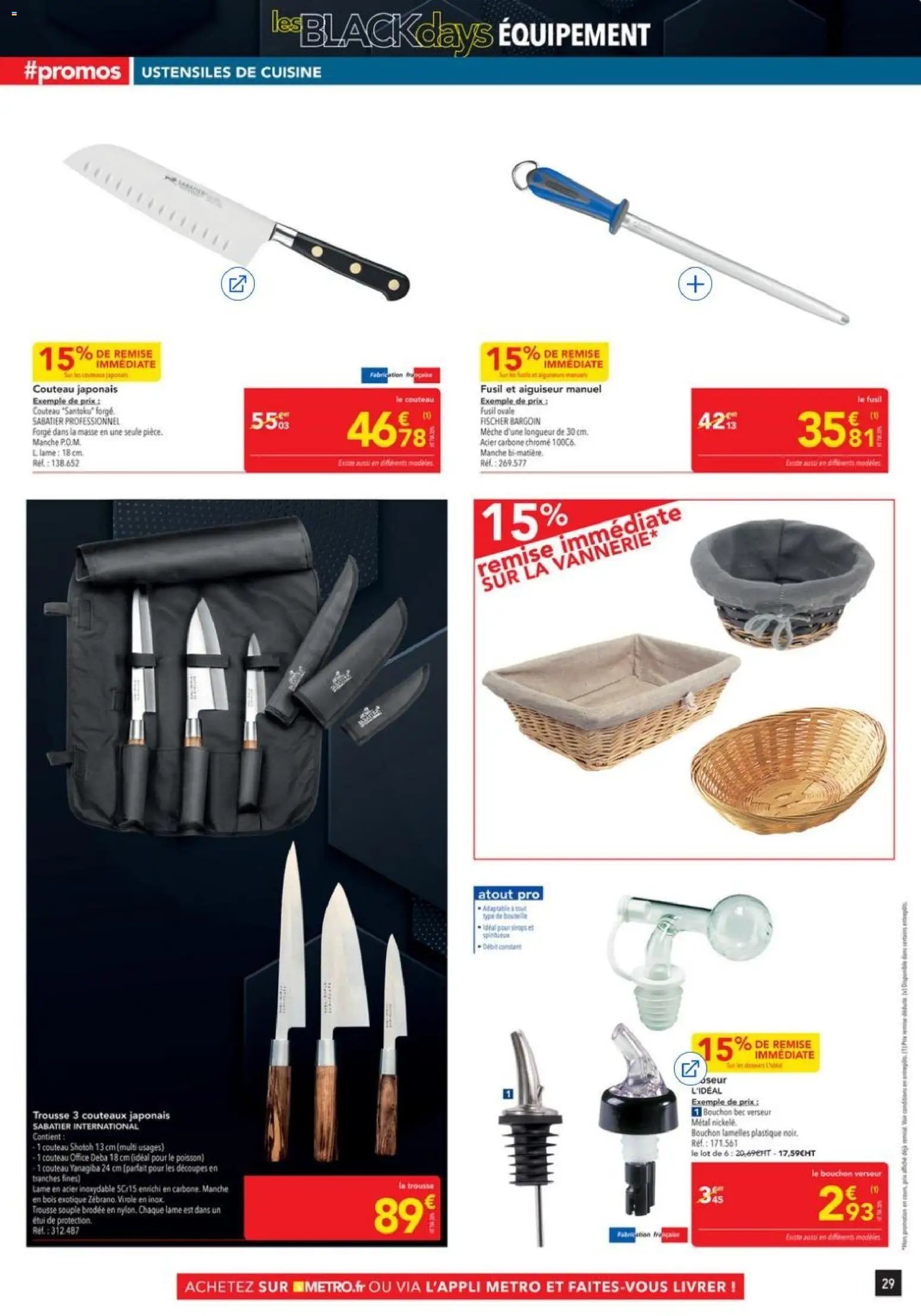 METRO - Les Black Days Equipement