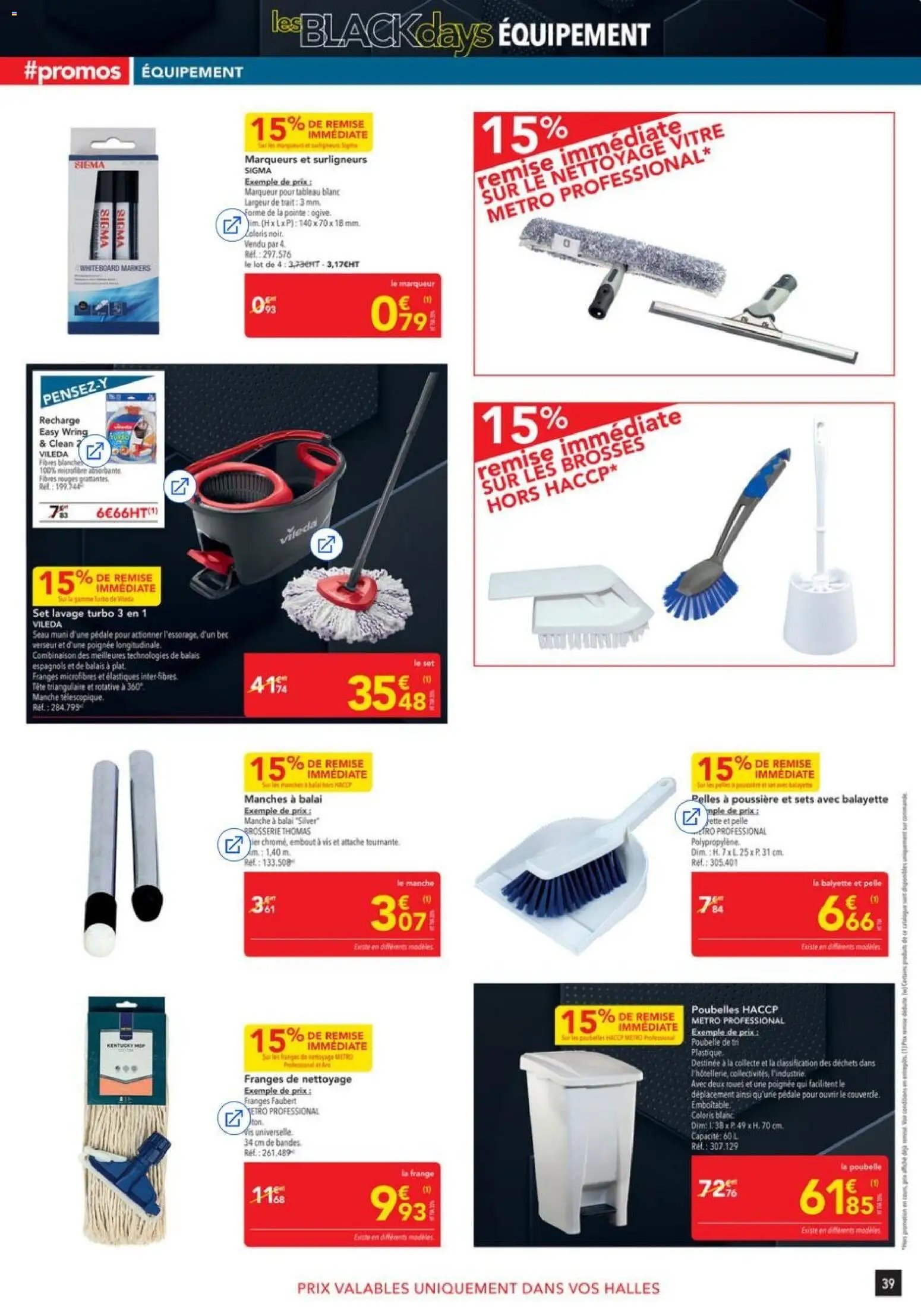 METRO - Les Black Days Equipement